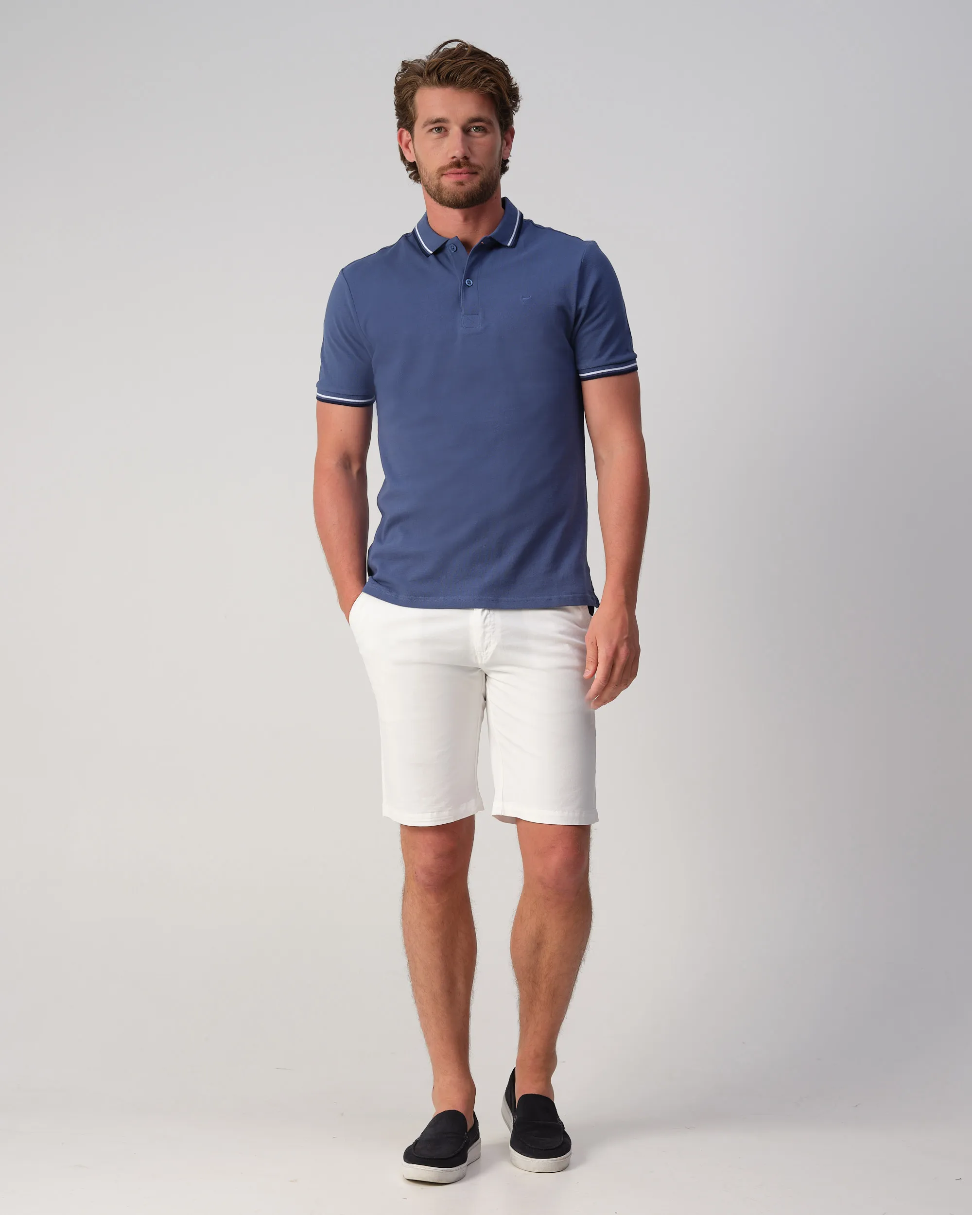 Campbell Polo Korte mouw True Navy 106926-004-L
