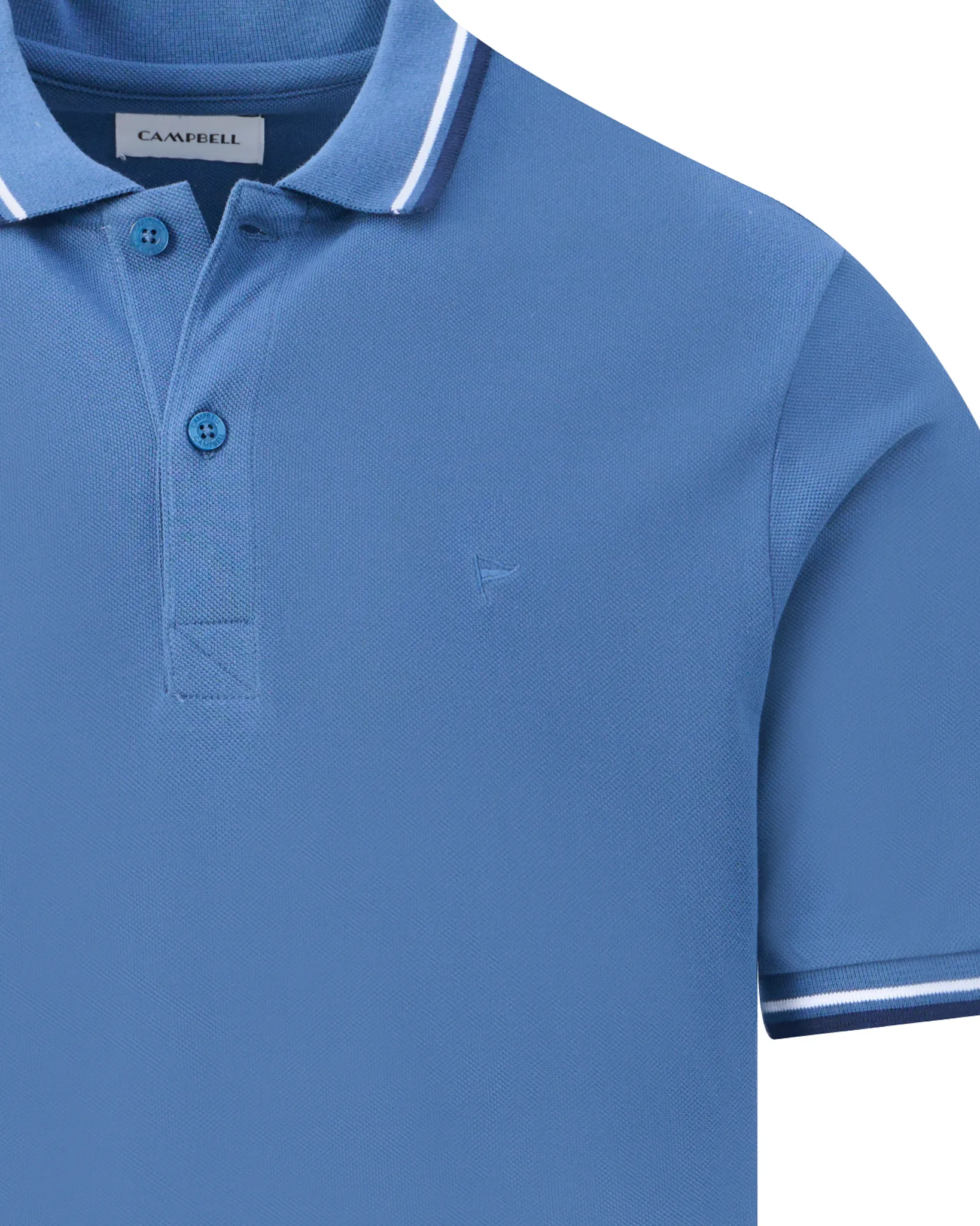 Campbell Polo Korte mouw True Navy 106926-004-L