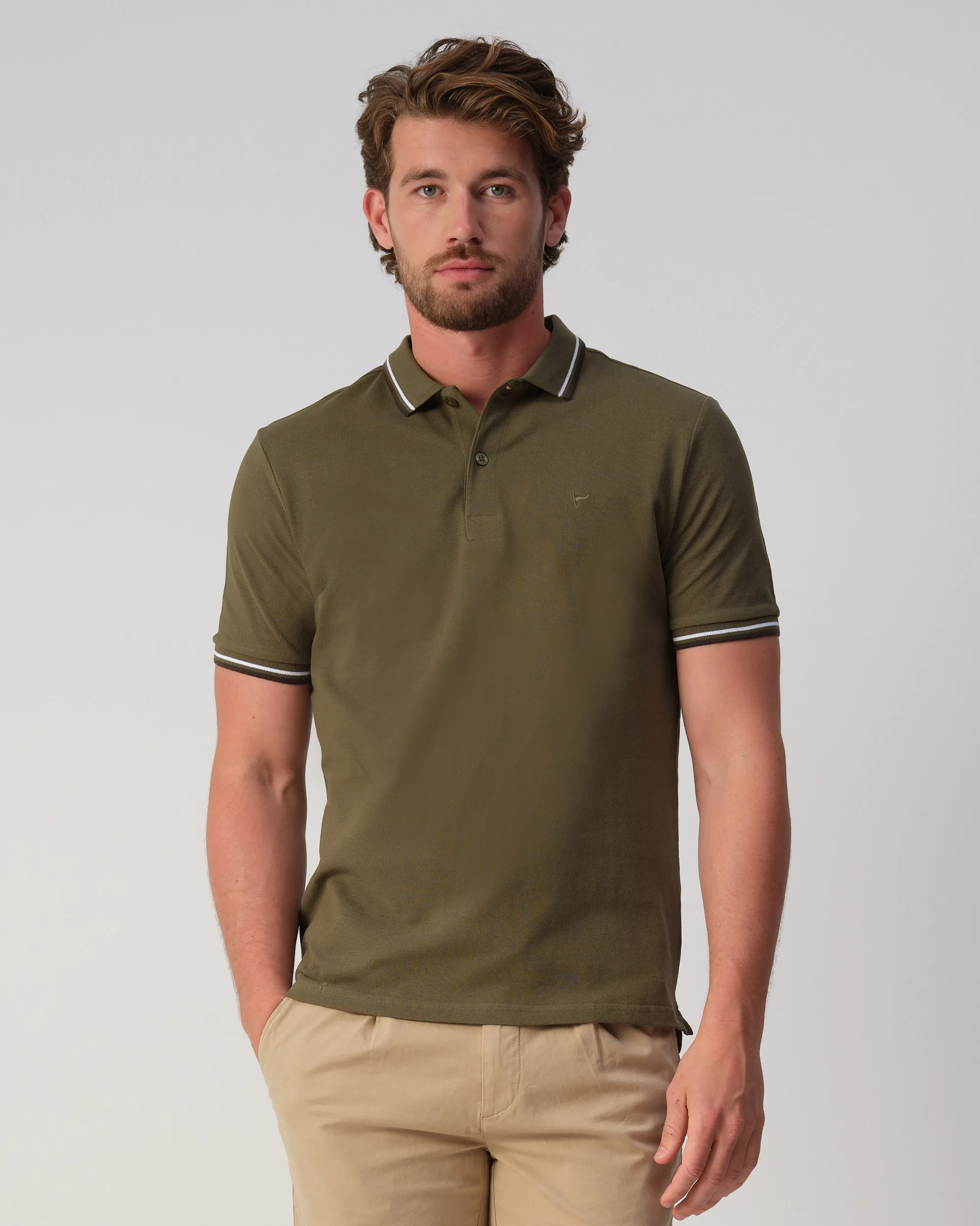 Campbell Polo Korte mouw Cypress green 106926-005-L