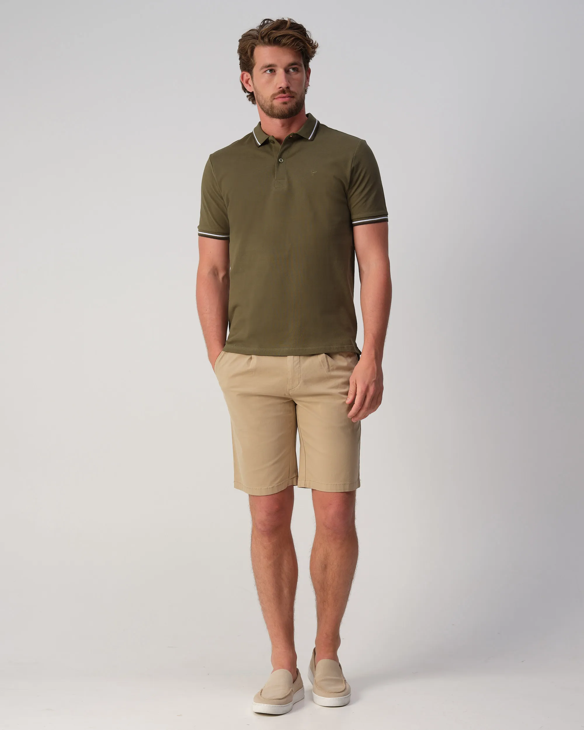 Campbell Polo Korte mouw Cypress green 106926-005-L