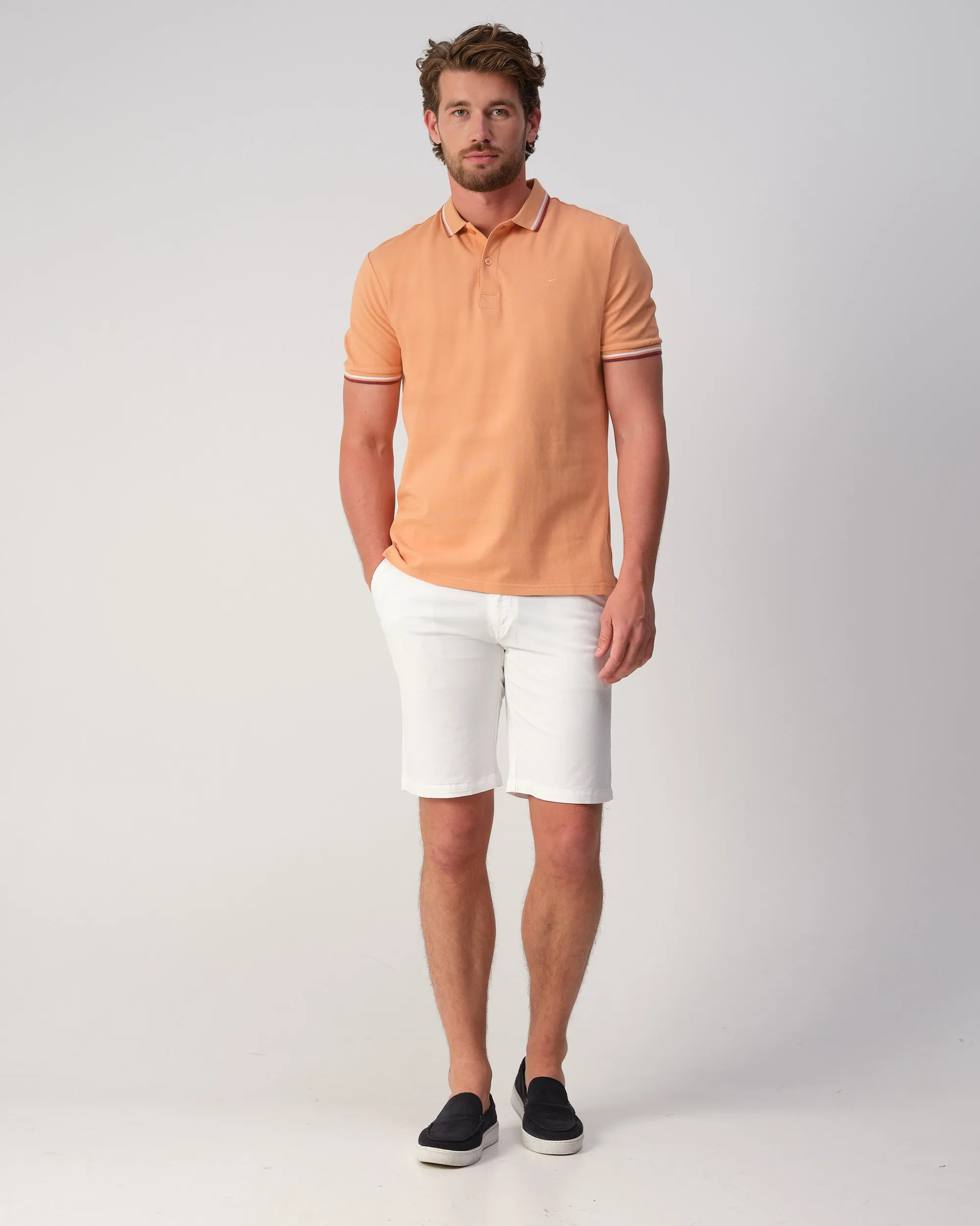 Campbell Polo Korte mouw Toast orange  106926-006-L