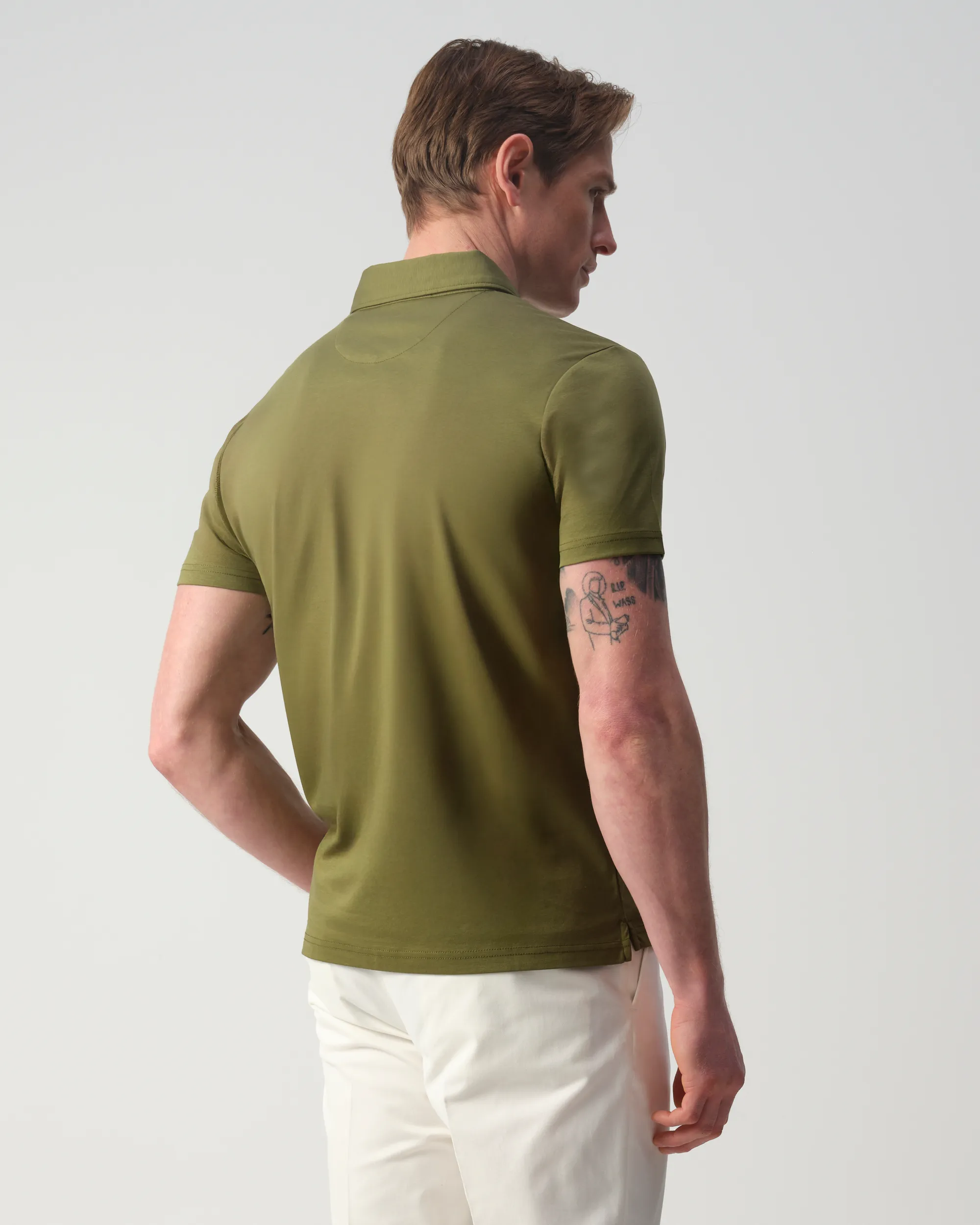 Vesper Brook Polo Olive 106971-001-L