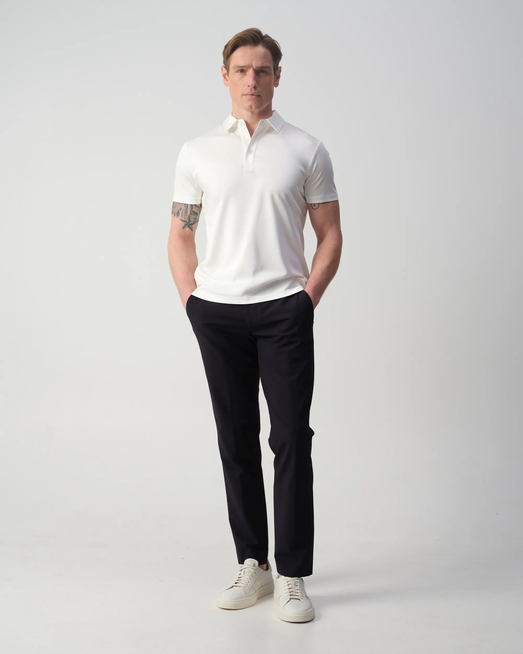 Vesper Brook Polo Ecru  106971-003-L