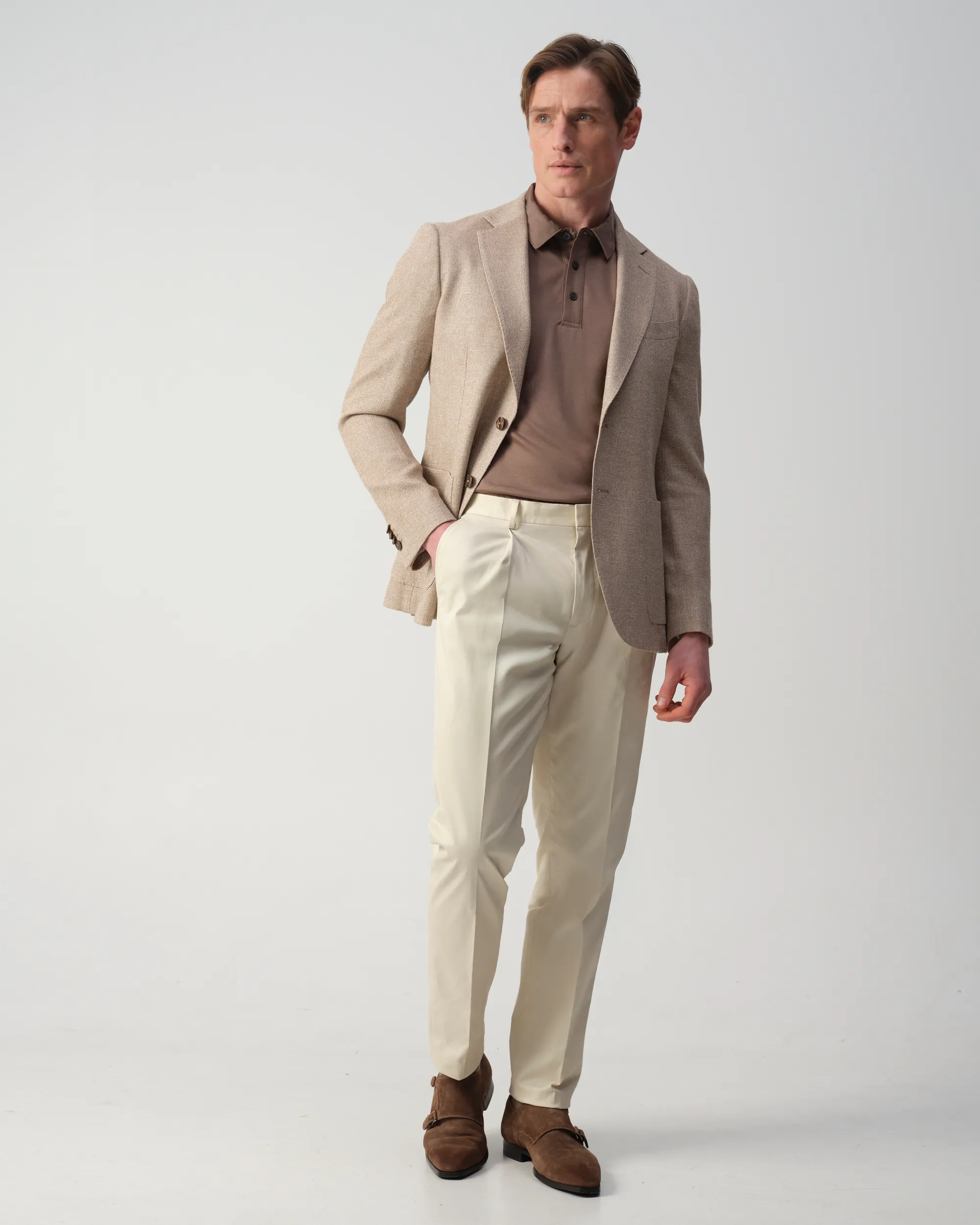 Vesper Brook Polo Taupe 106971-004-L