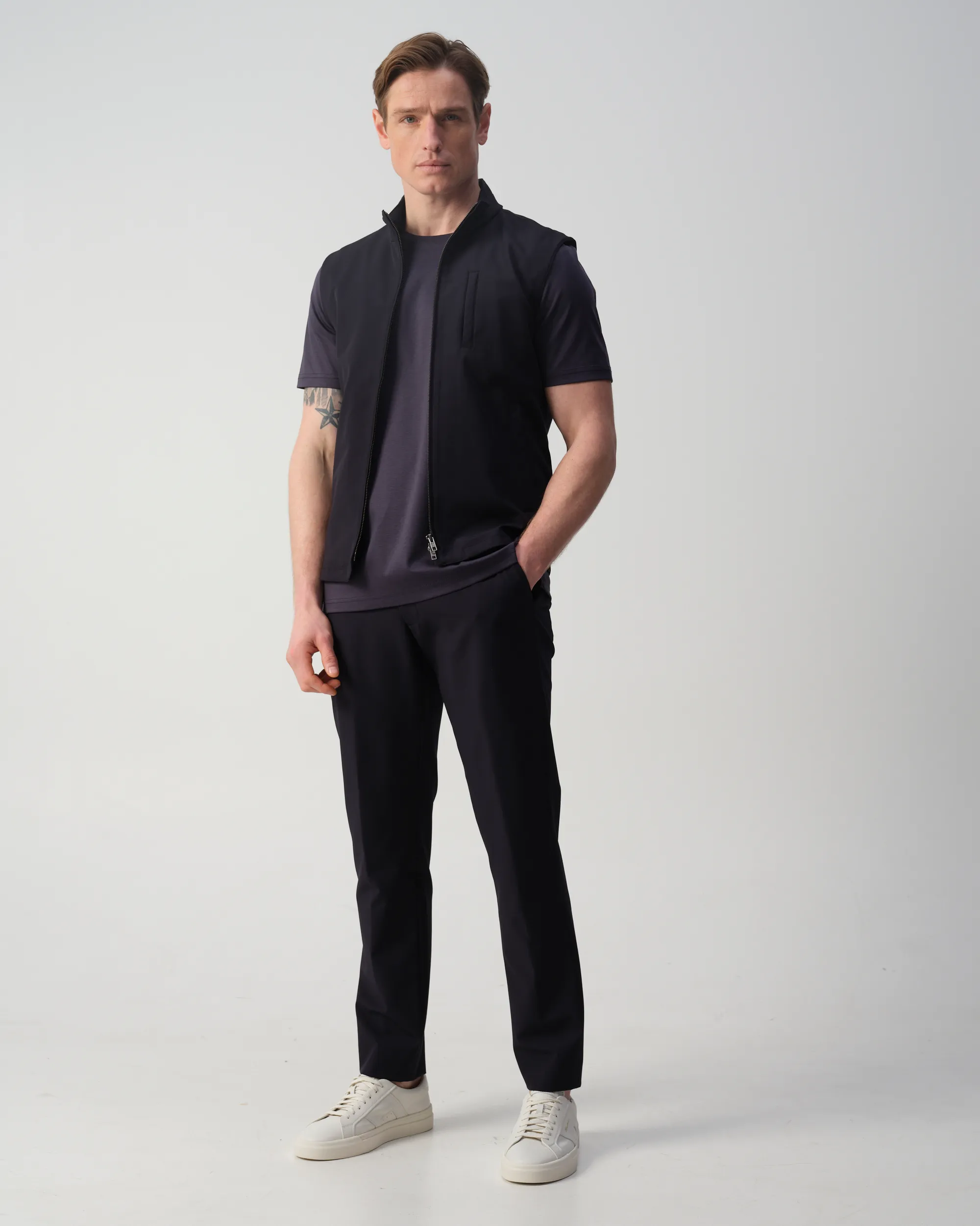 Vesper Craven T-shirt Navy 106972-002-L