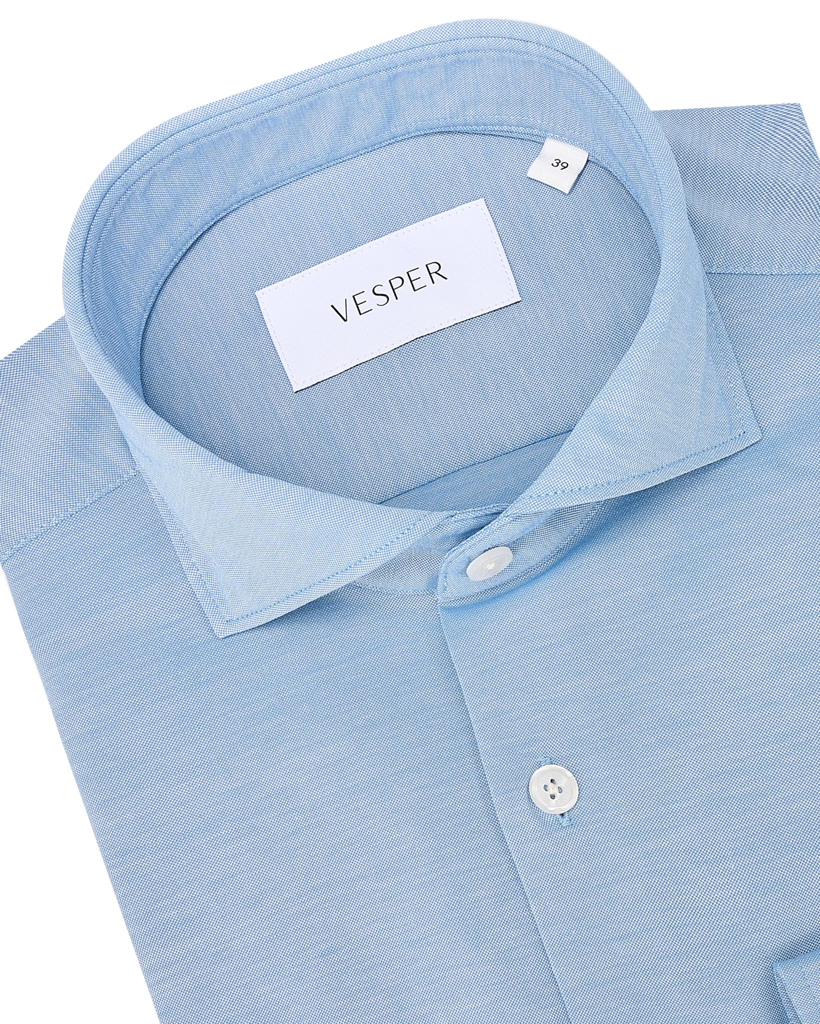 Vesper Overhemd LM Lichtblauw uni 106973-002-37