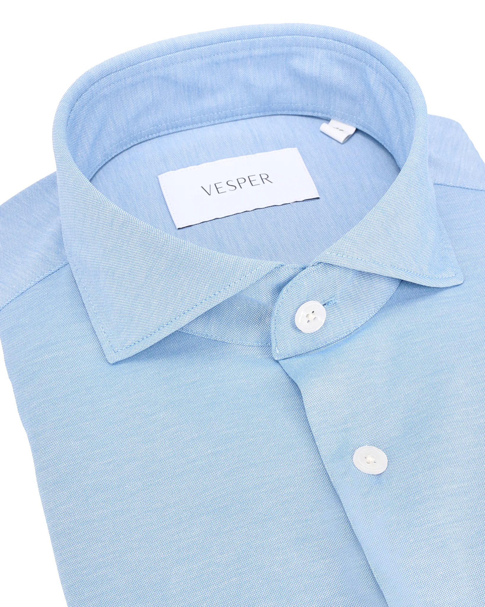 Vesper Overhemd LM Lichtblauw uni 106973-002-37