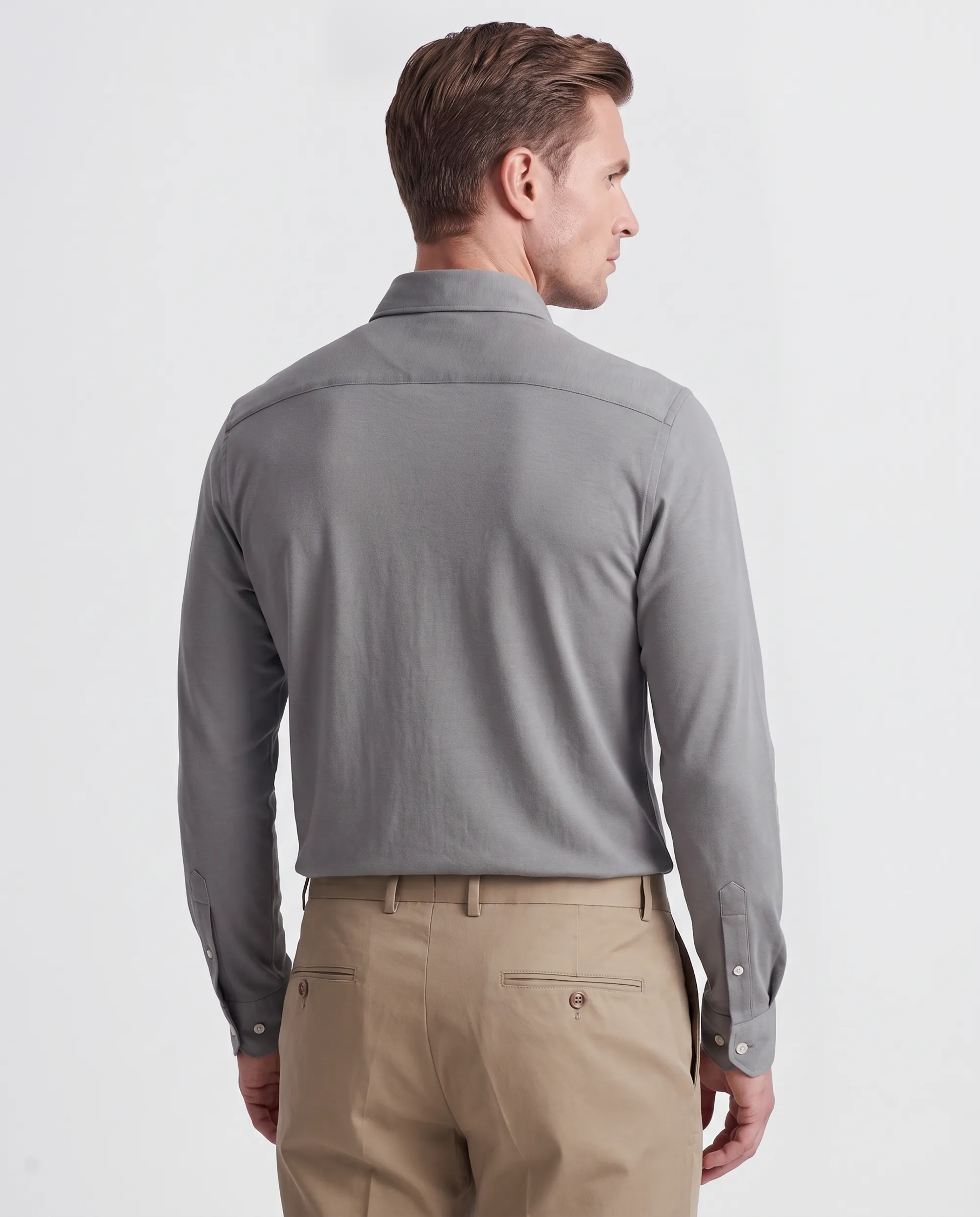 Vesper Overhemd LM Greenish grey 106973-004-37