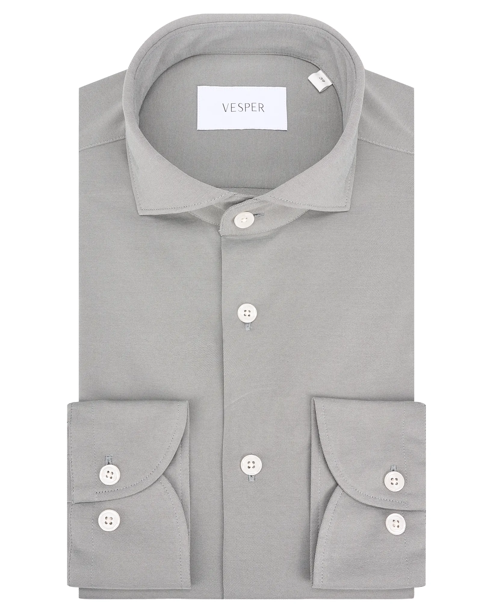 Vesper Overhemd LM Greenish grey 106973-004-37