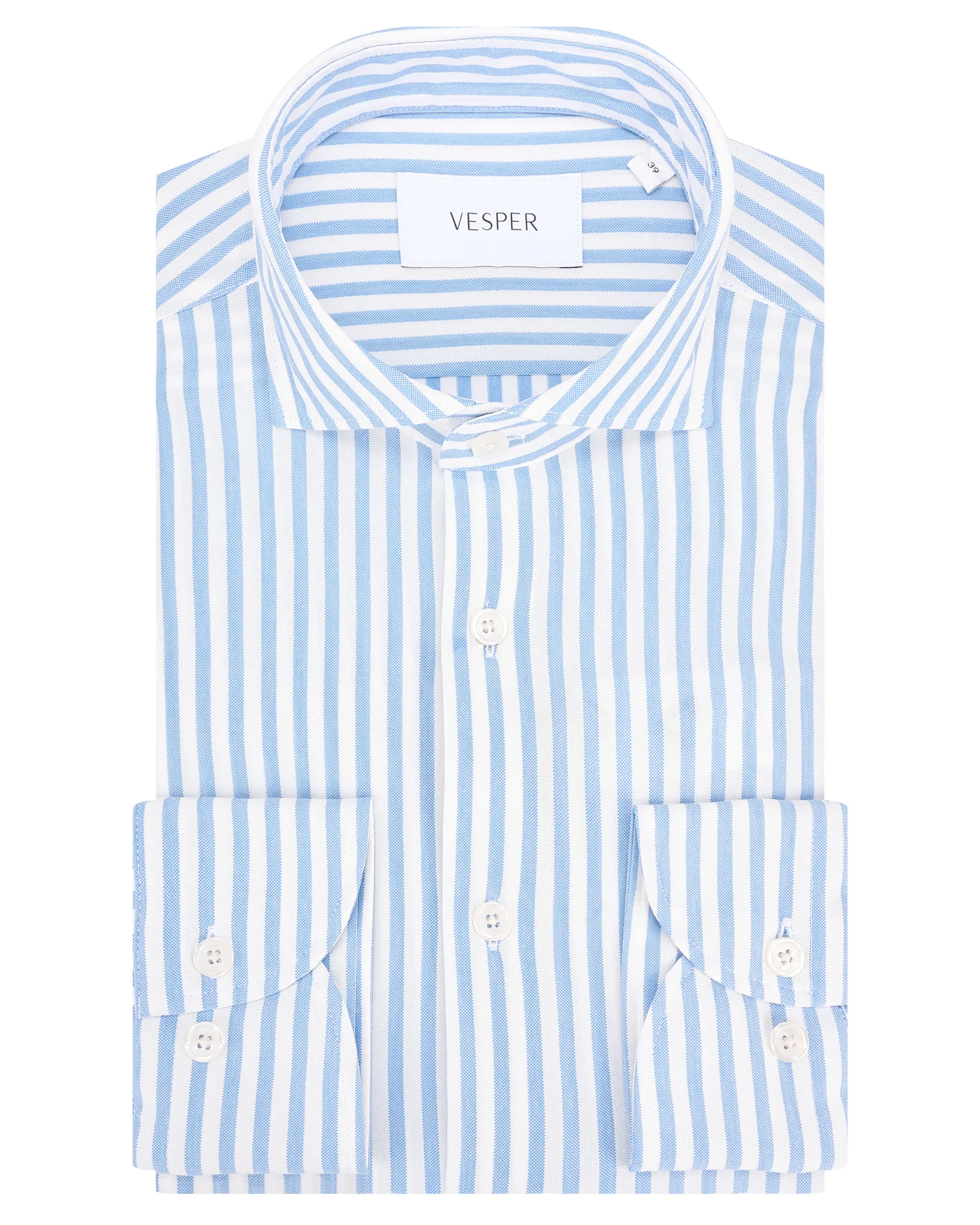 Vesper Finchley Overhemd Light blue stripe 106974-002-37