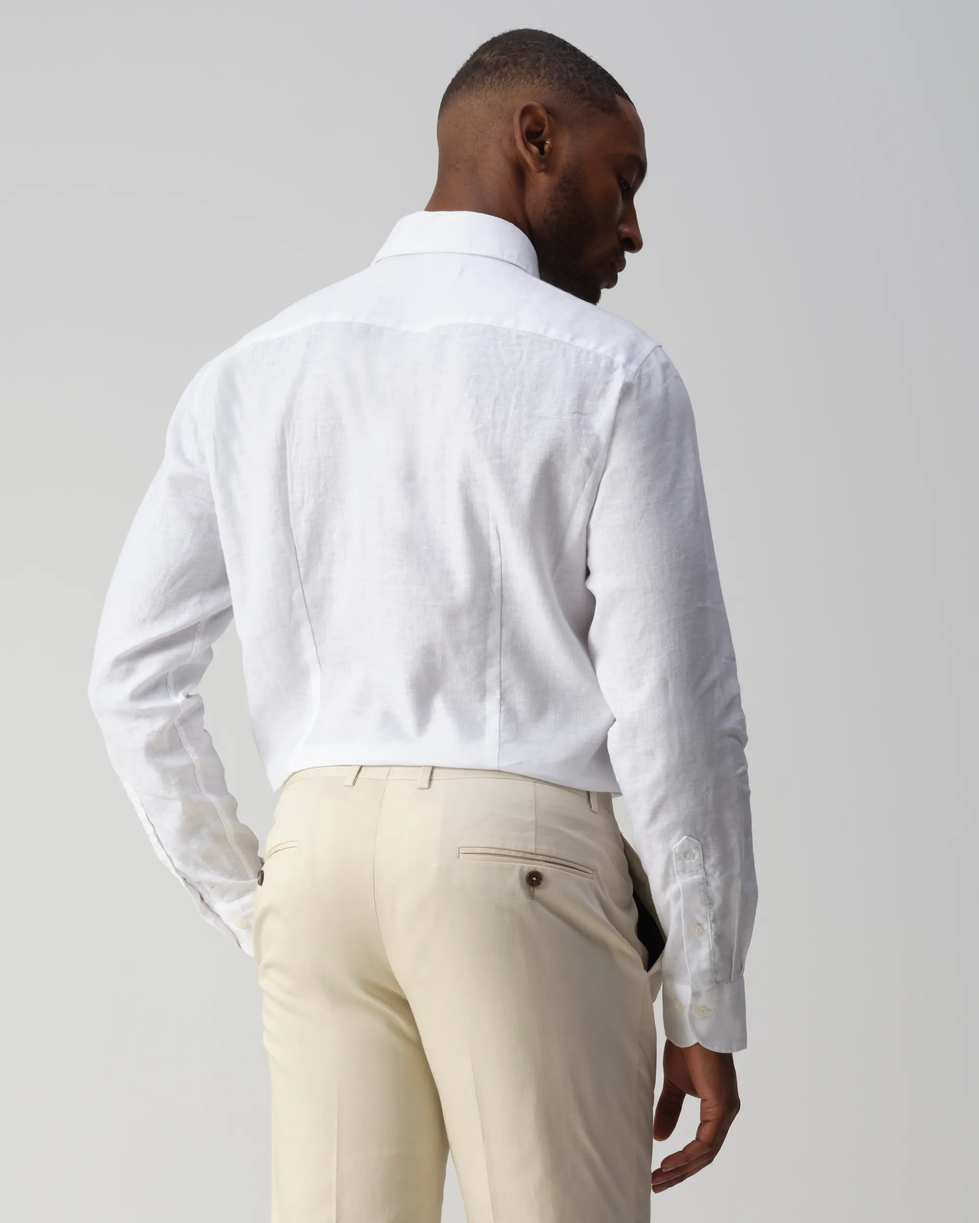 Vesper Finchley Linnen Overhemd WHITE 106975-001-37