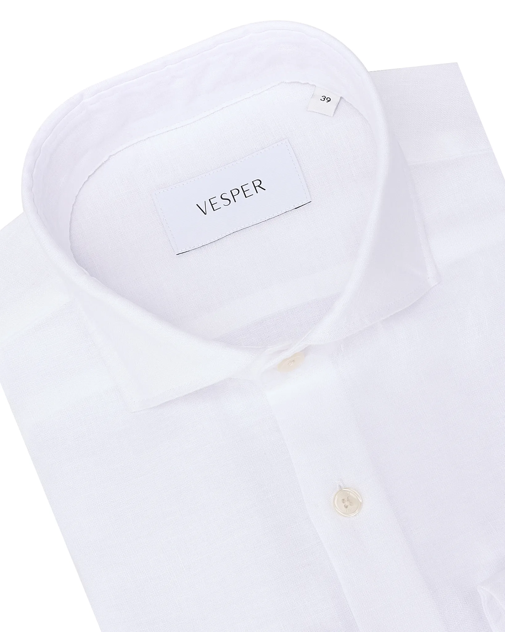 Vesper Finchley Linnen Overhemd WHITE 106975-001-37