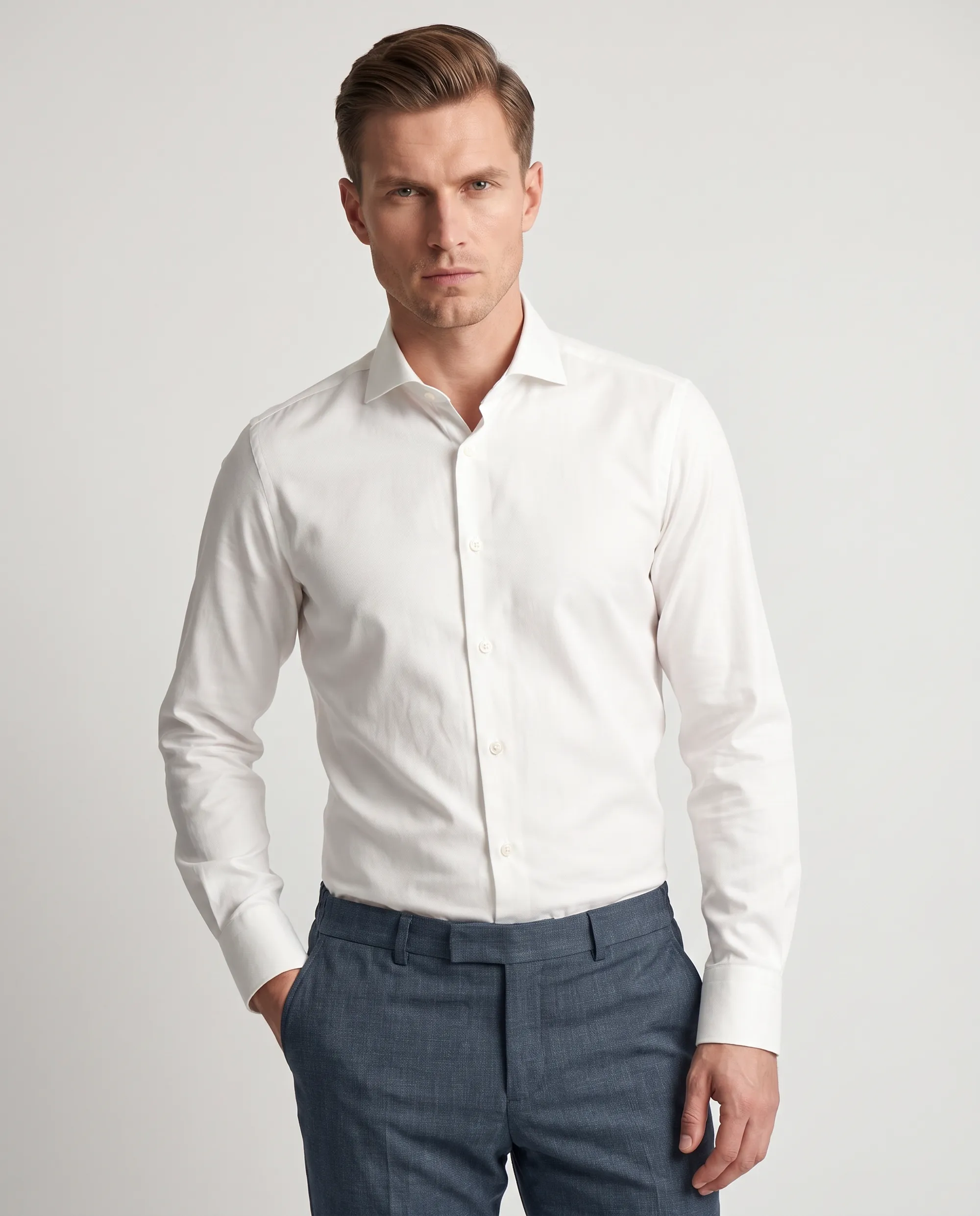Vesper Finchley Trouw Overhemd Off White 106976-001-37