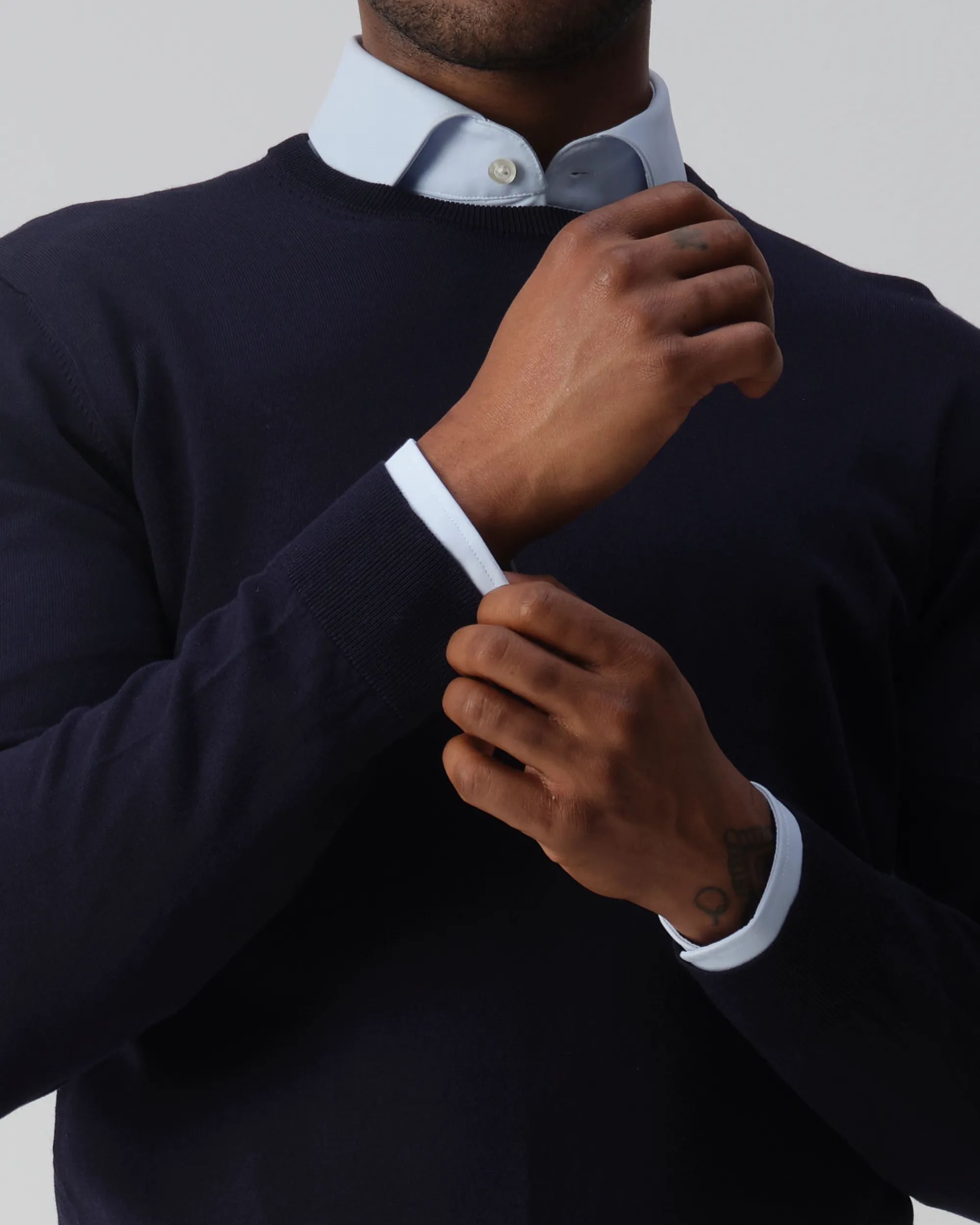 Vesper Mortimer Trui Ronde hals Navy 106978-002-L