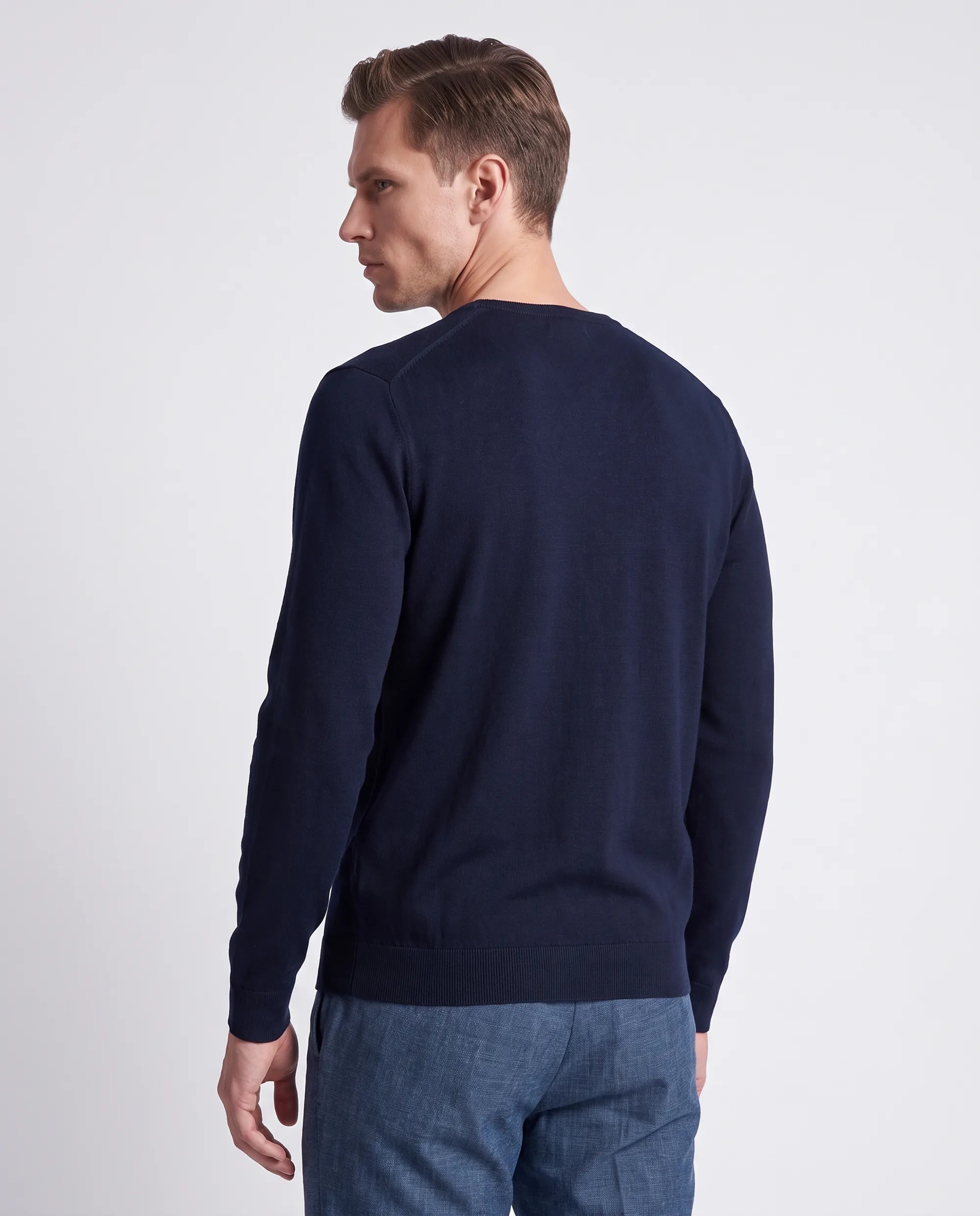 Vesper Trui ronde hals Mortimer Navy 106978-002-L