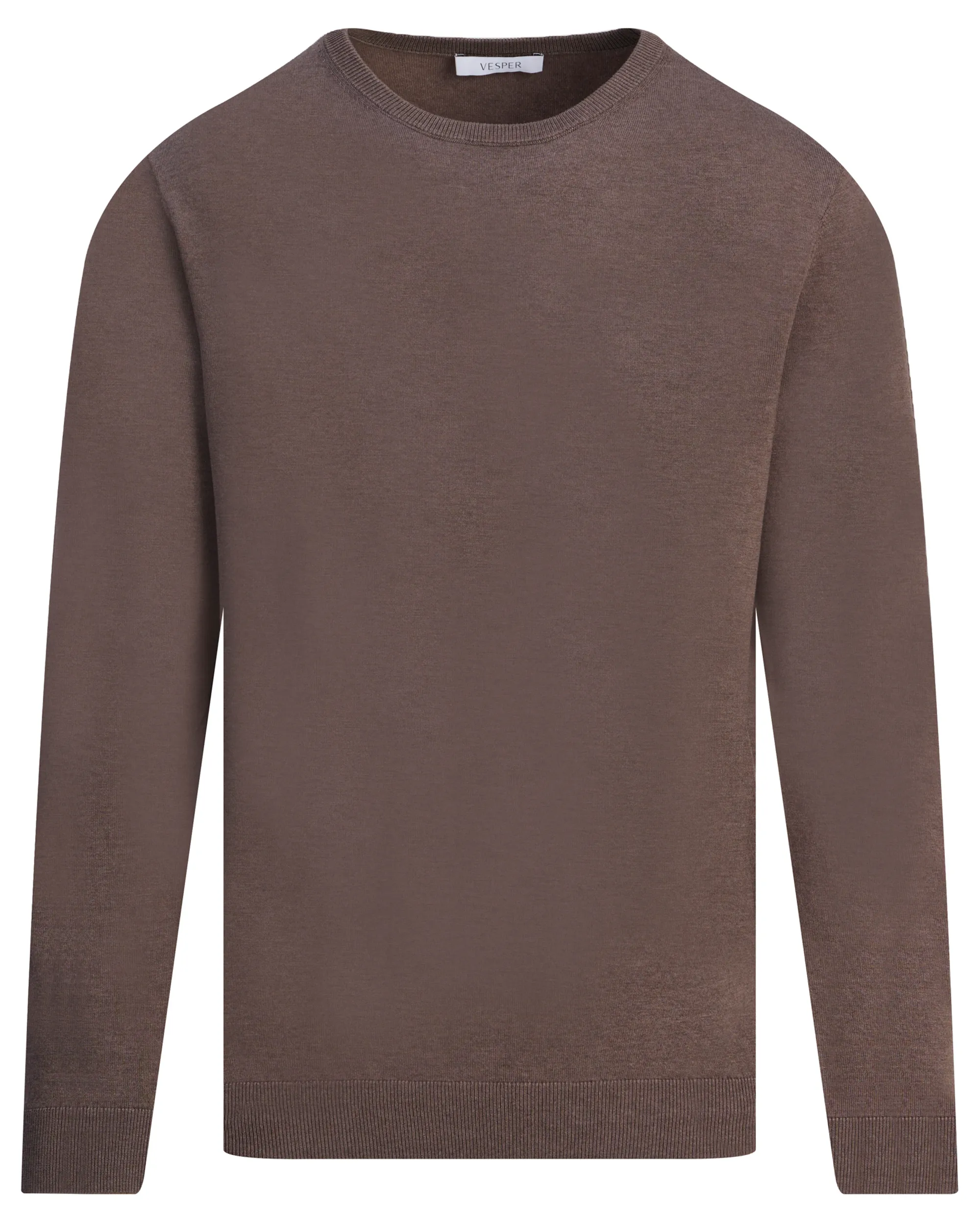 Vesper Trui ronde hals Mortimer Coffe Bean 106978-004-L