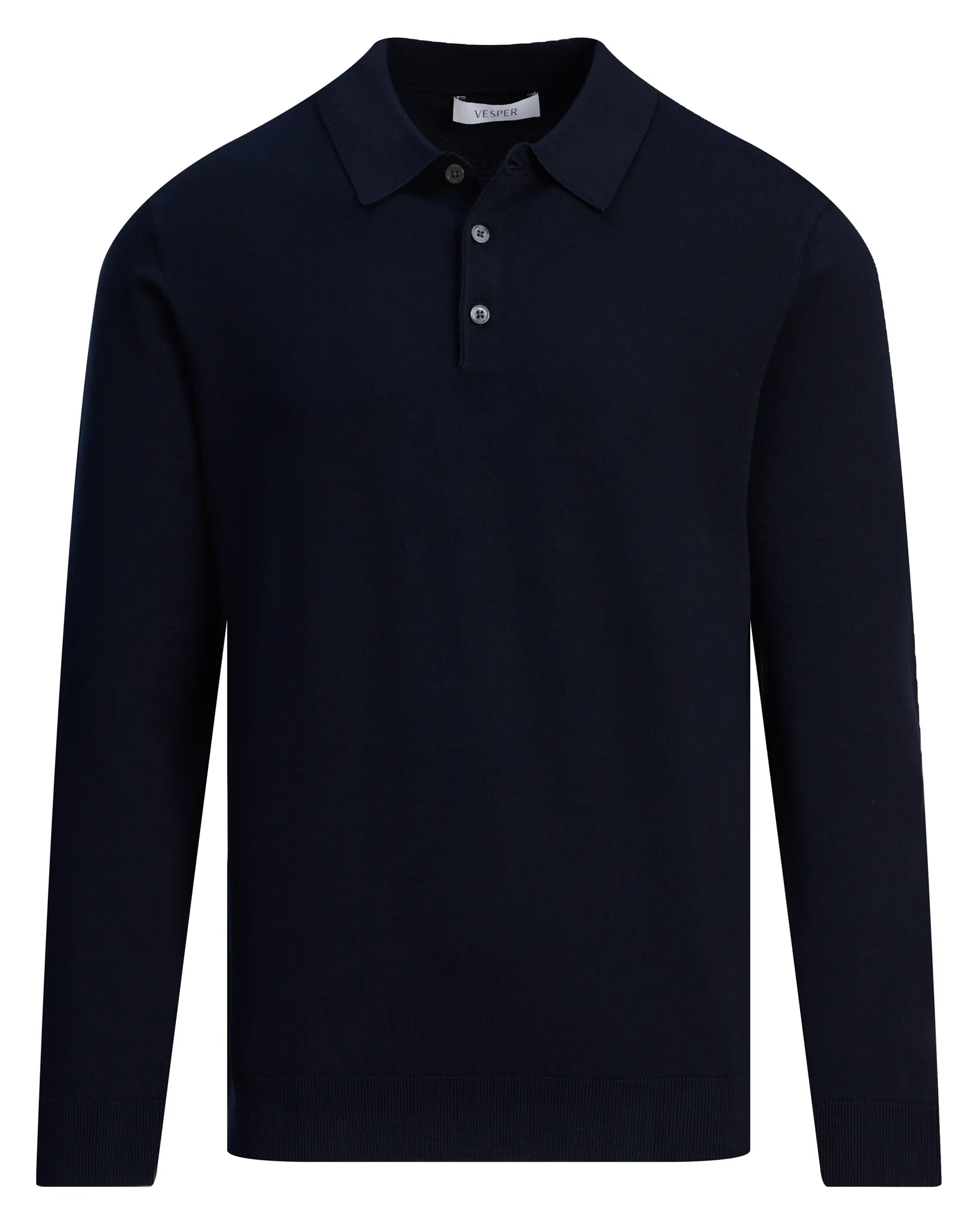 Vesper Polo lange mouw Landsdowne Navy 106979-002-L