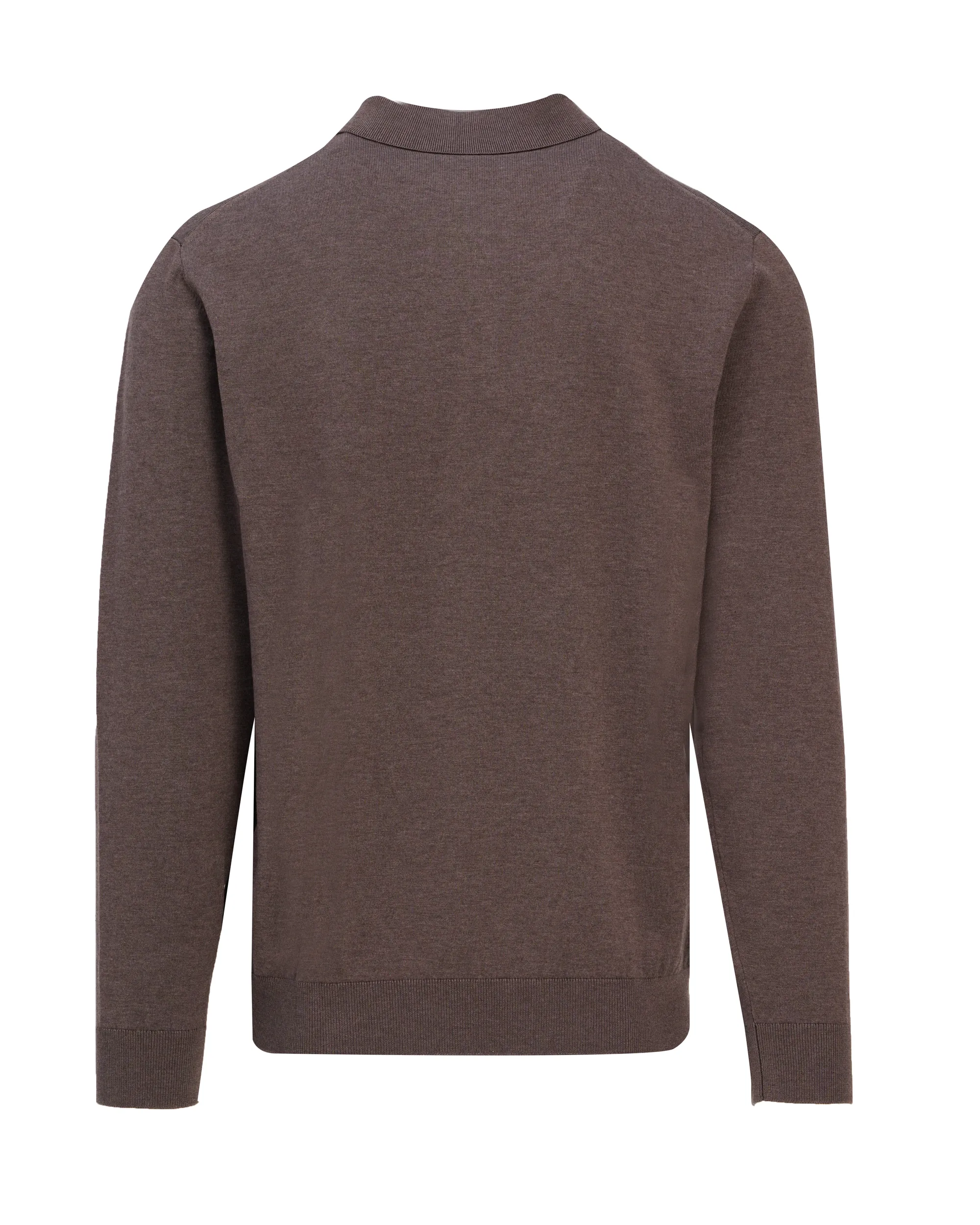 Vesper Polo long sleeve Landsdowne Coffe Bean 106979-004-L