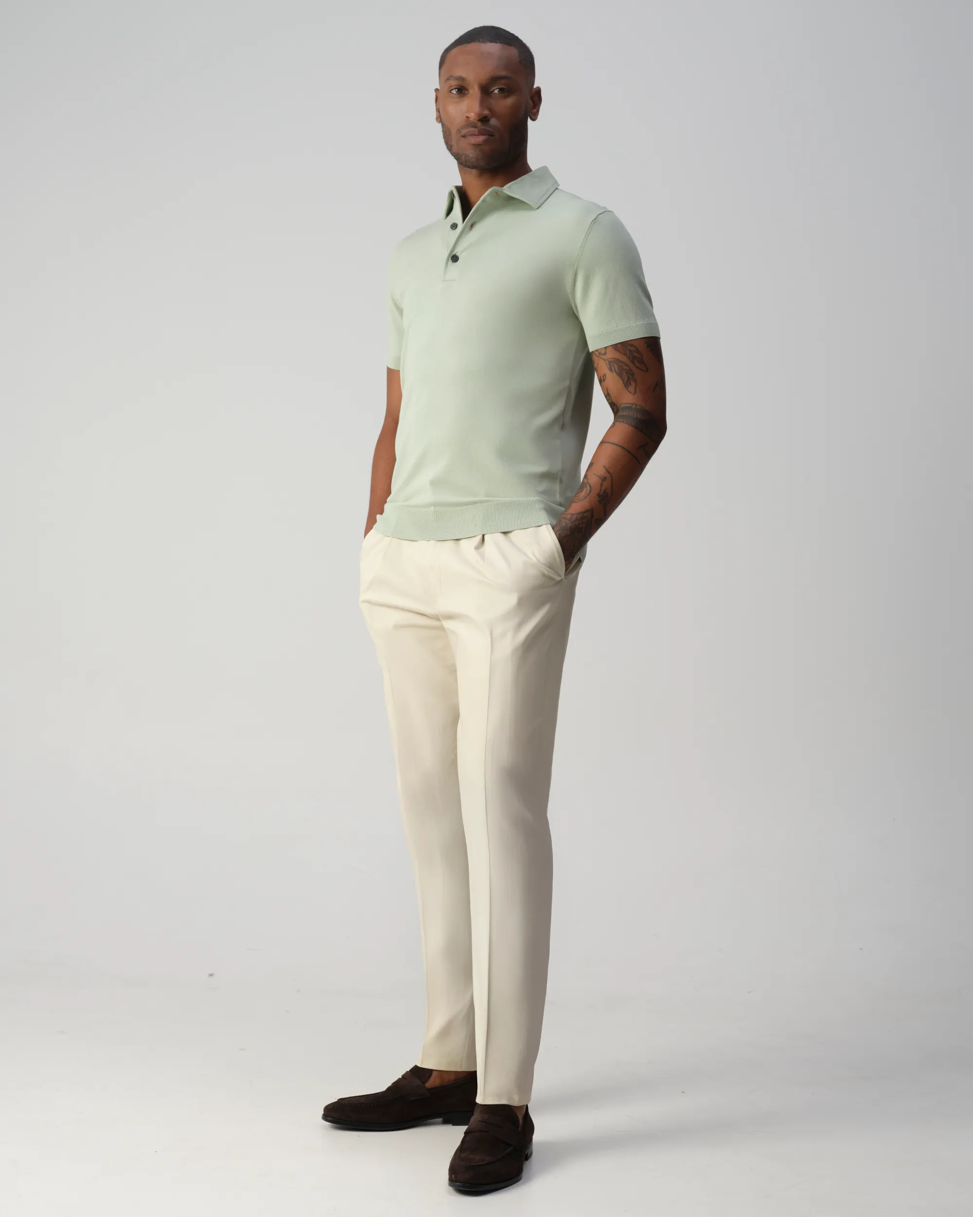 Vesper Pelham Polo Light Green 106980-004-L