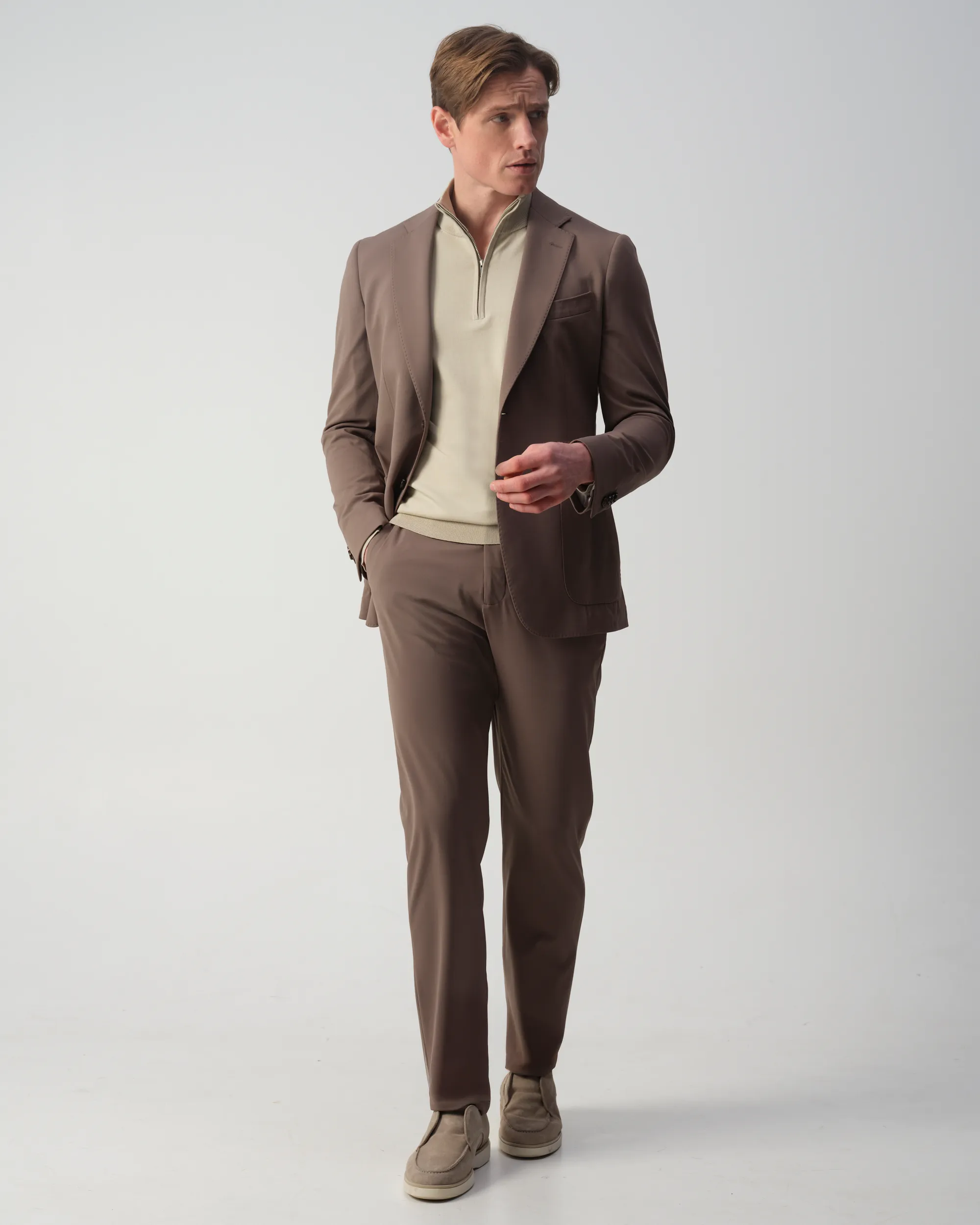 Vesper Huxton Schipperstrui Beige uni 106981-001-L