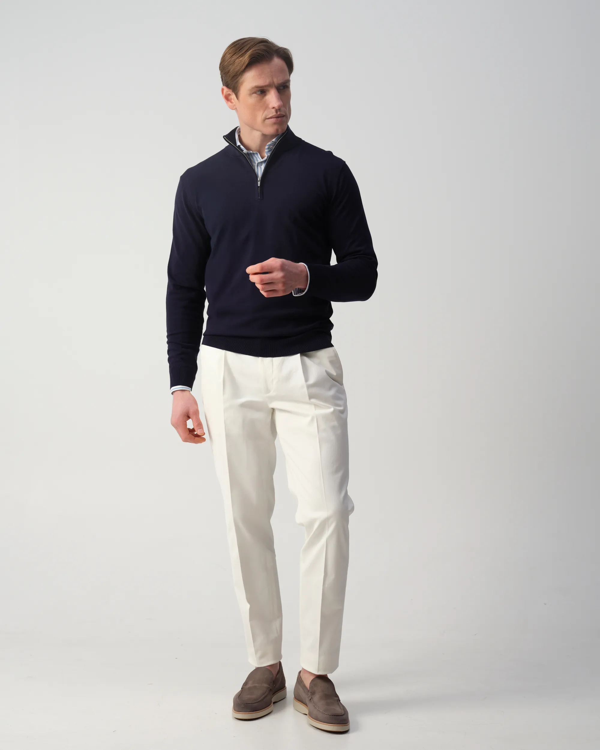 Vesper Huxton Schipperstrui Navy 106981-002-L