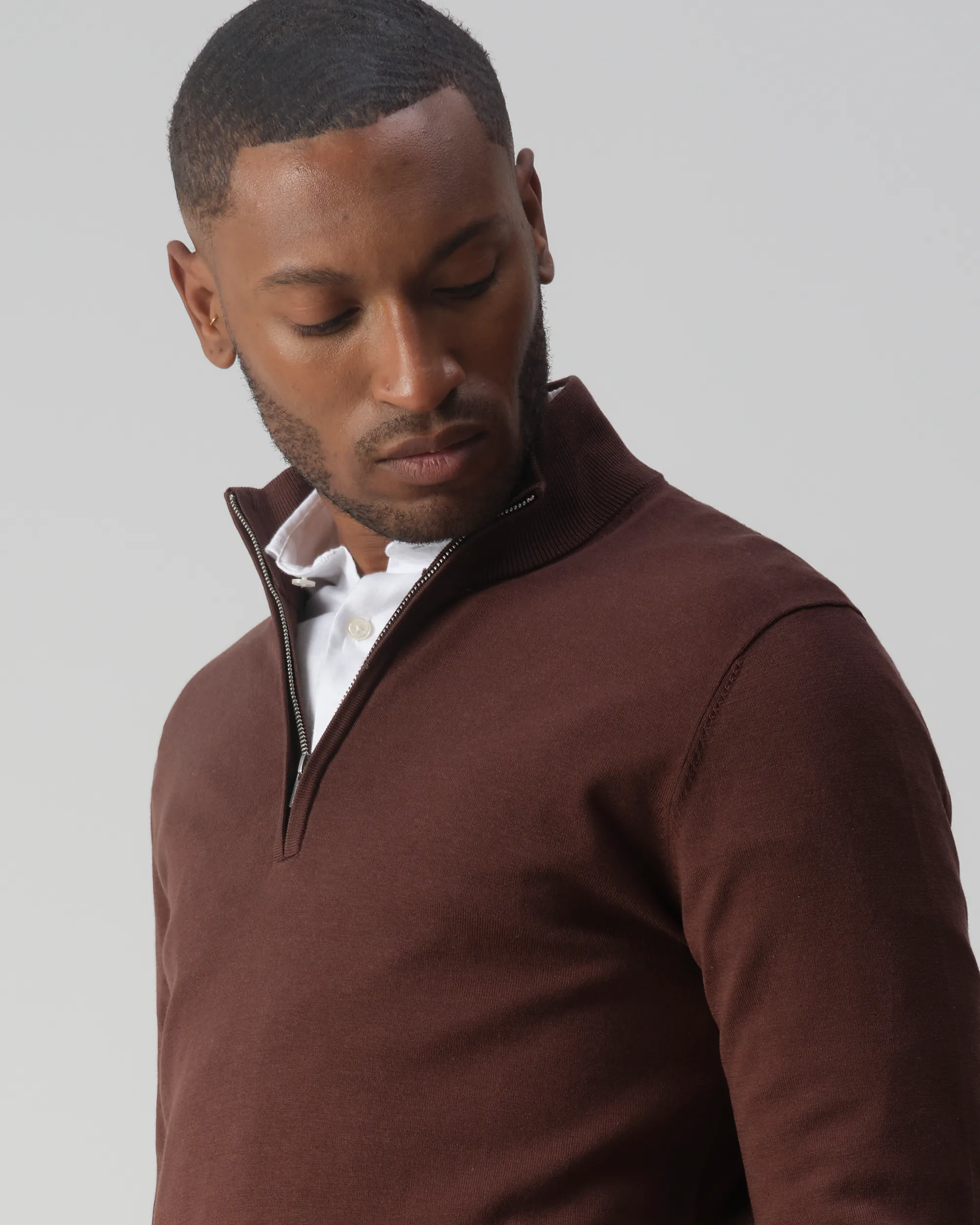 Vesper Huxton Schipperstrui Dark brown 106981-003-L