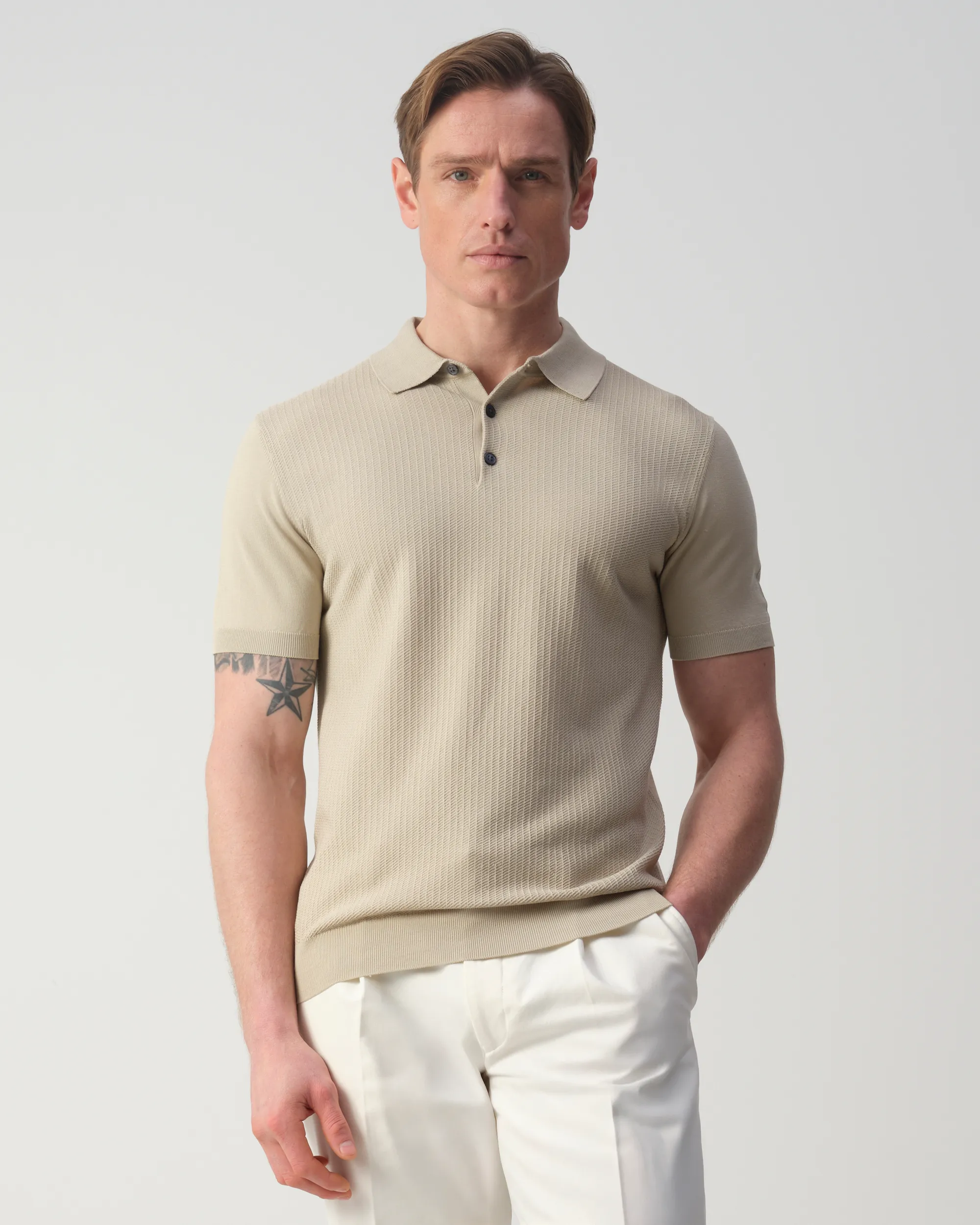 Vesper Baker Polo Beige uni 106982-002-L