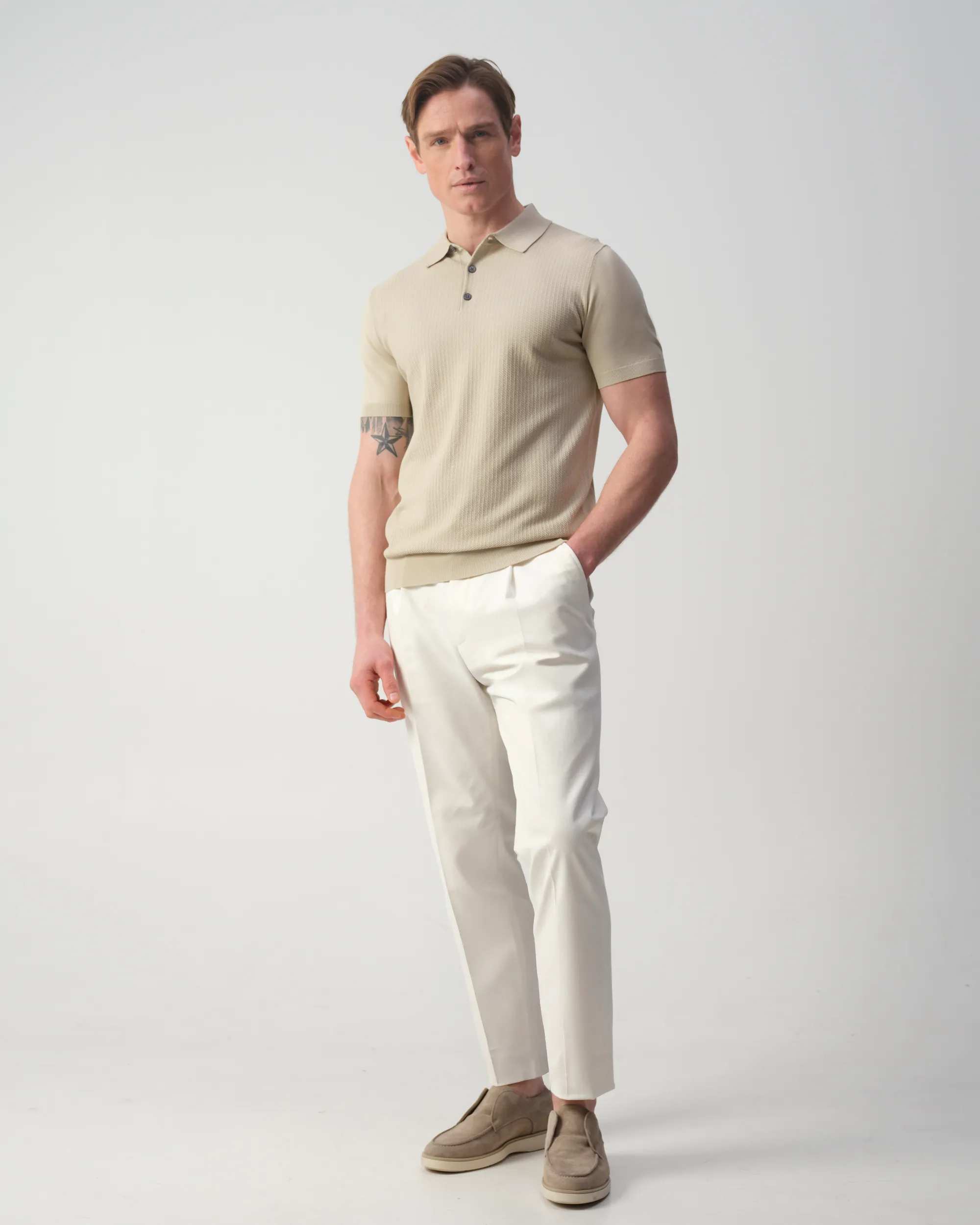 Vesper Baker Polo Beige uni 106982-002-L