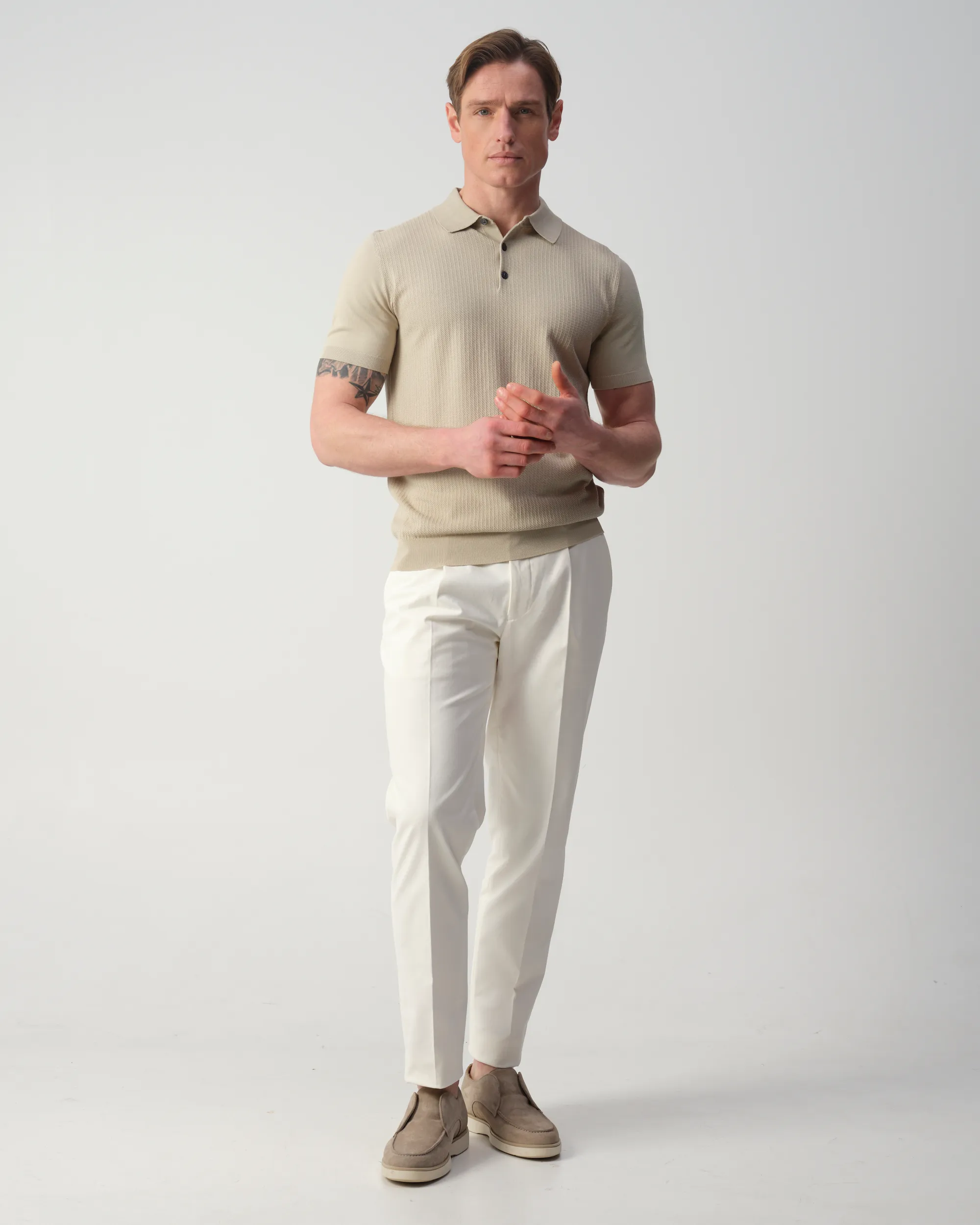 Vesper Baker Polo Beige uni 106982-002-L