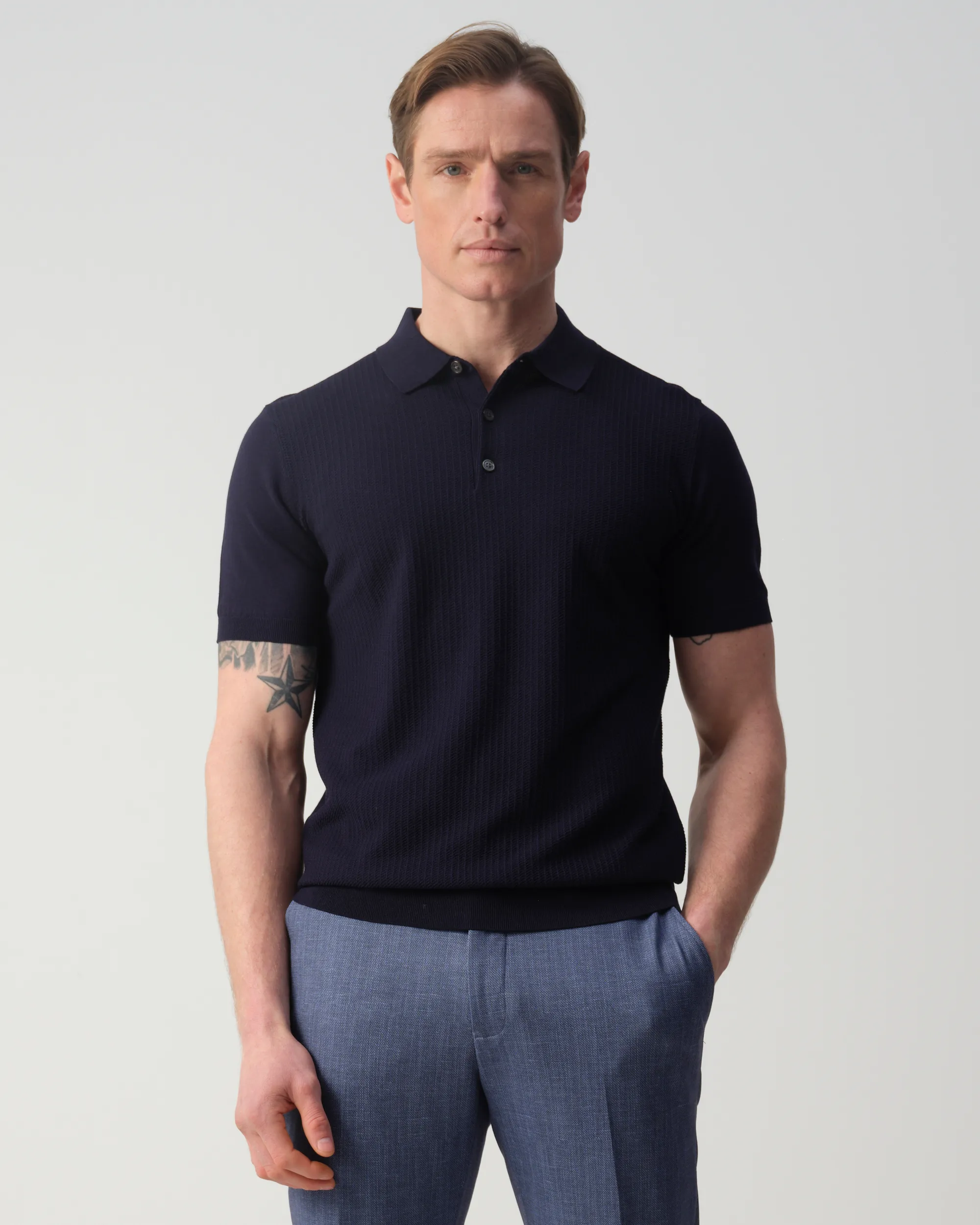 Vesper Baker Polo Navy 106982-003-L
