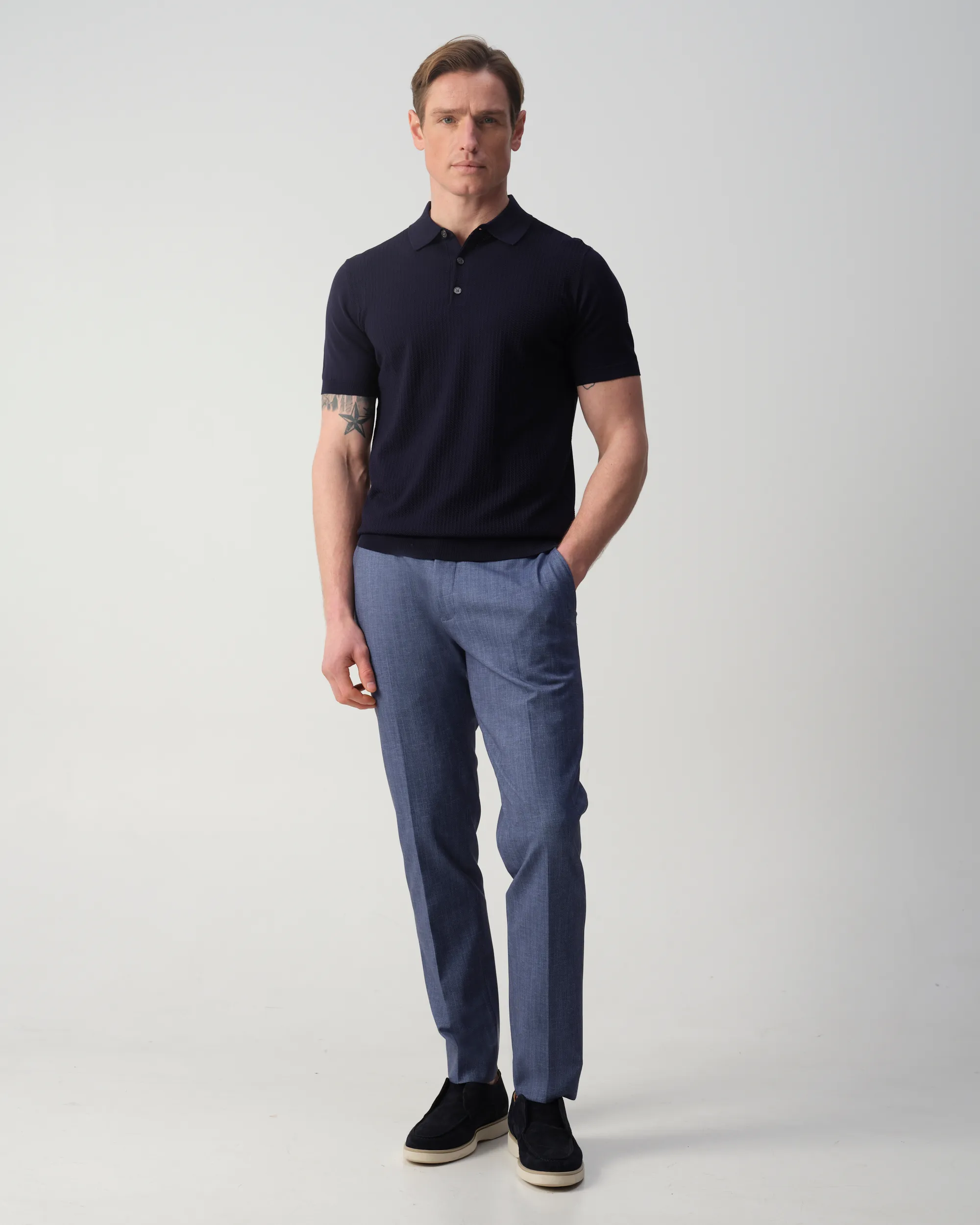 Vesper Baker Polo Navy 106982-003-L