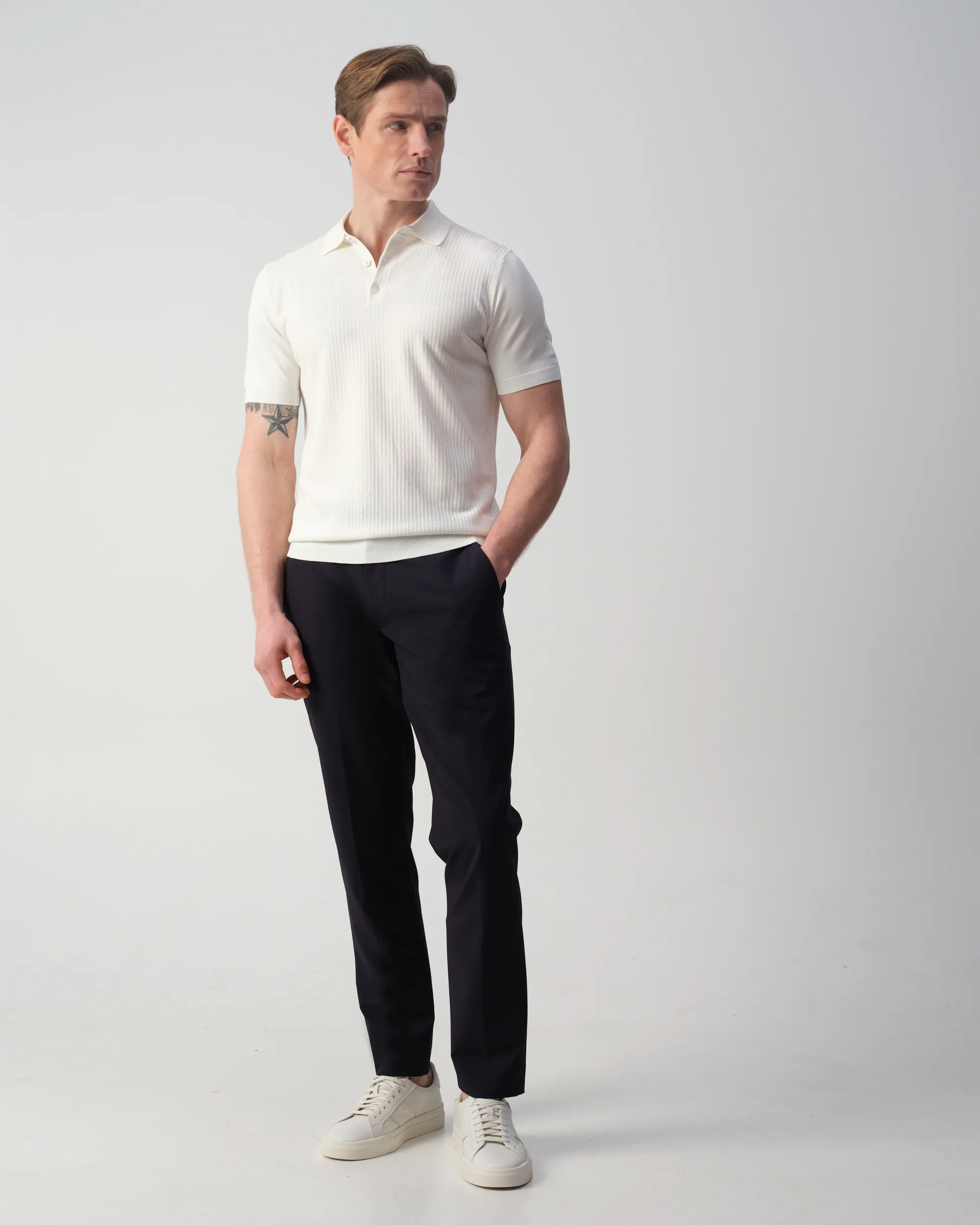 Vesper Baker Polo Ecru  106982-004-L