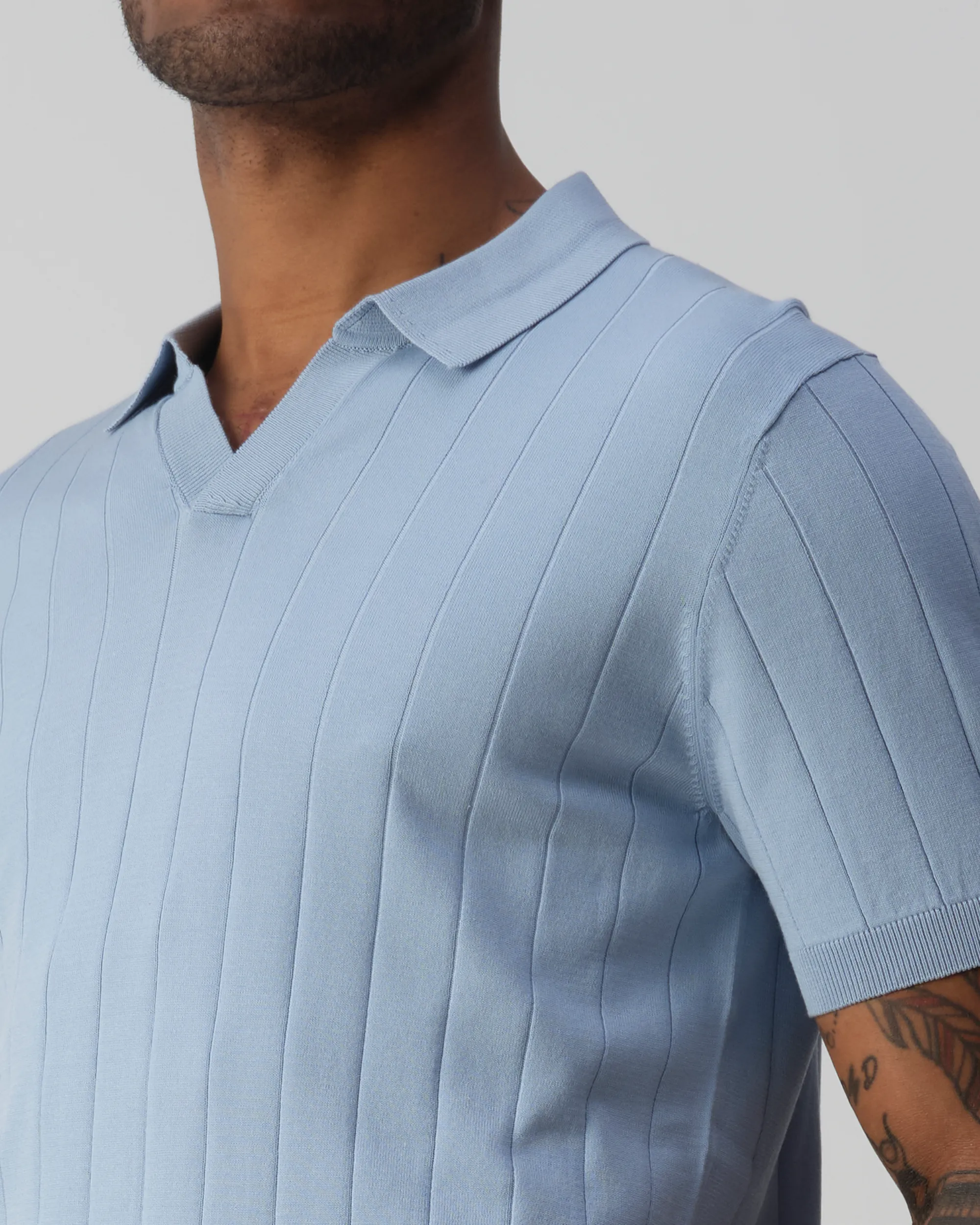 Vesper Kensington Polo Lichtblauw uni 106984-001-L