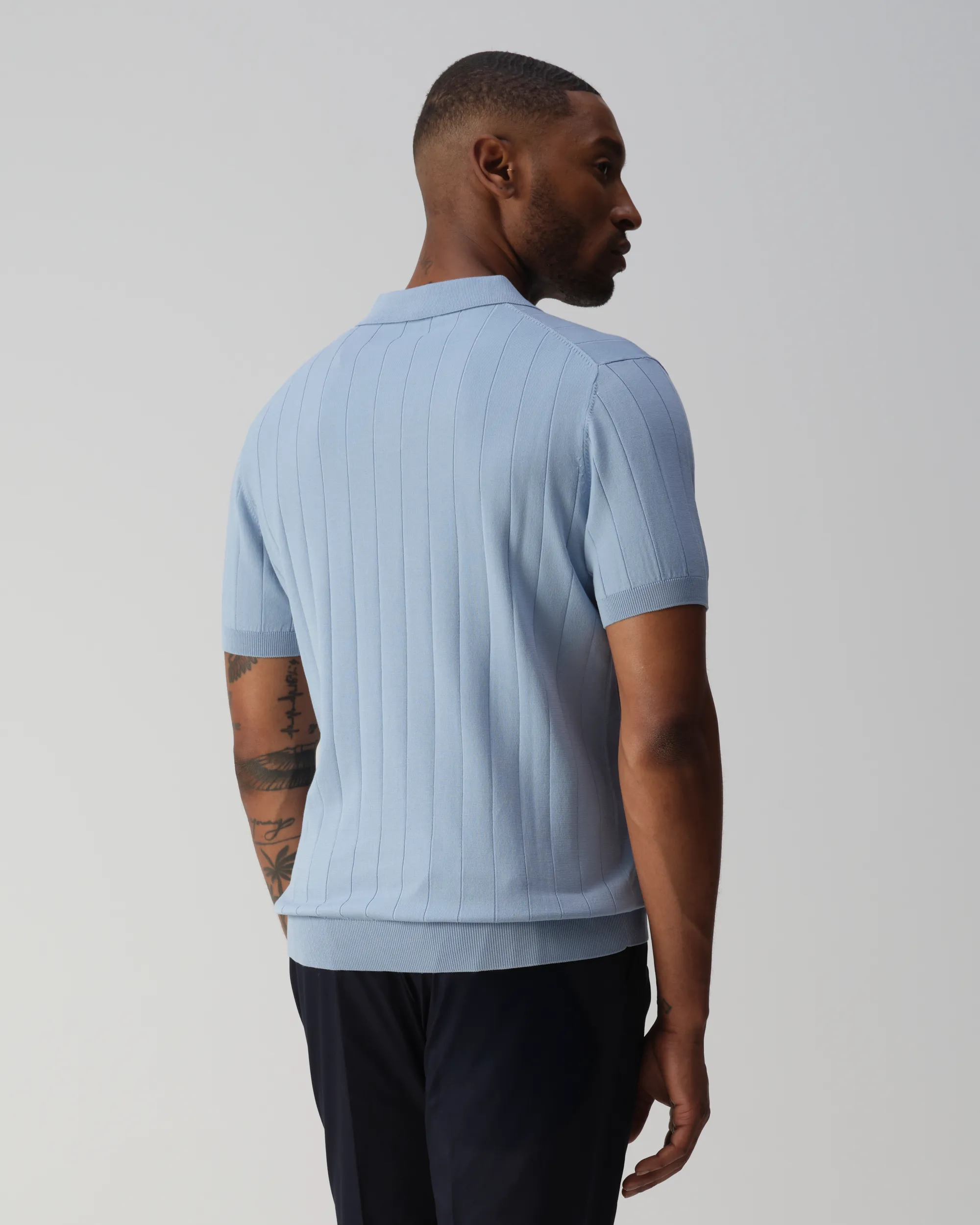 Vesper Kensington Polo Lichtblauw uni 106984-001-L