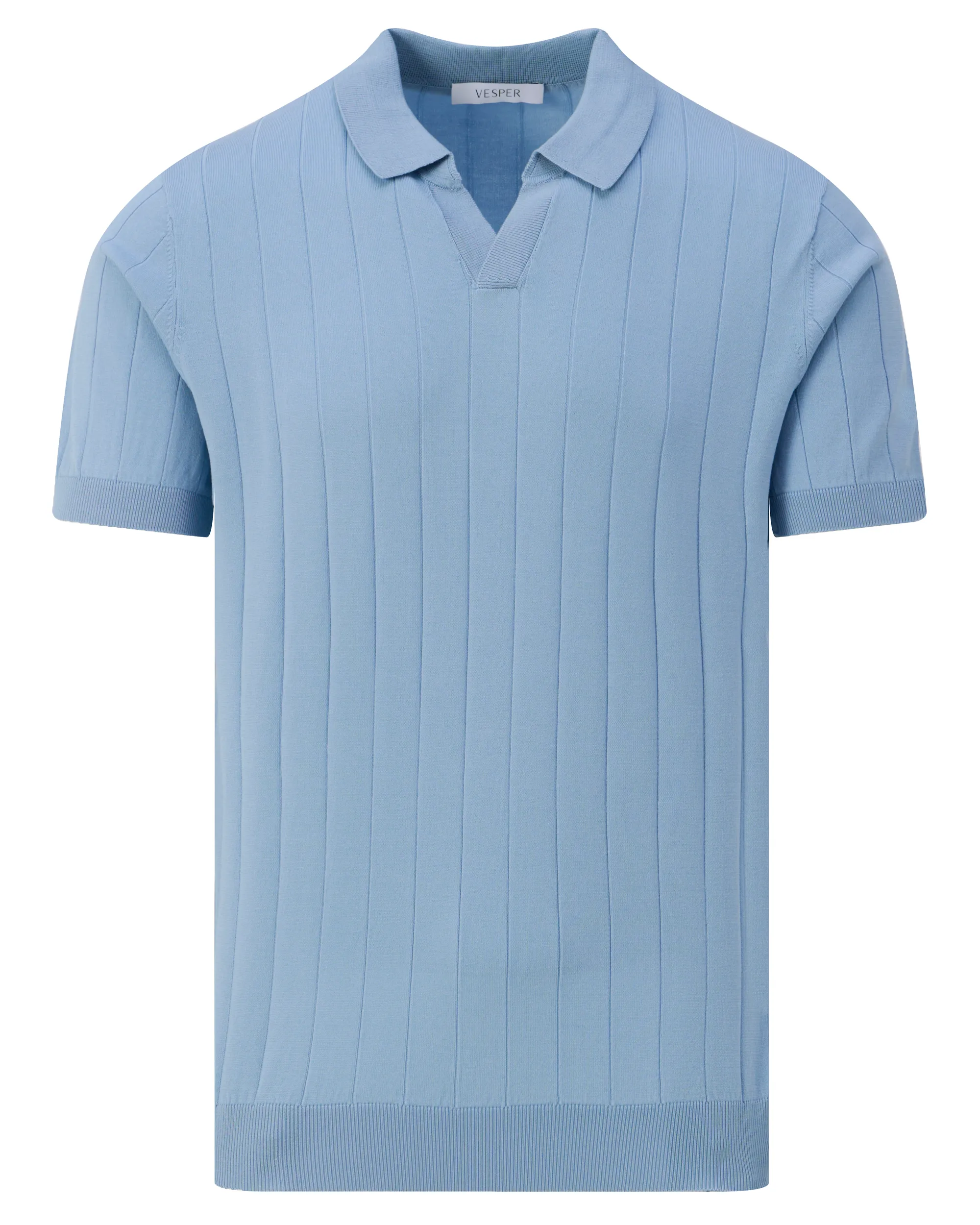 Vesper Kensington Polo Lichtblauw uni 106984-001-L