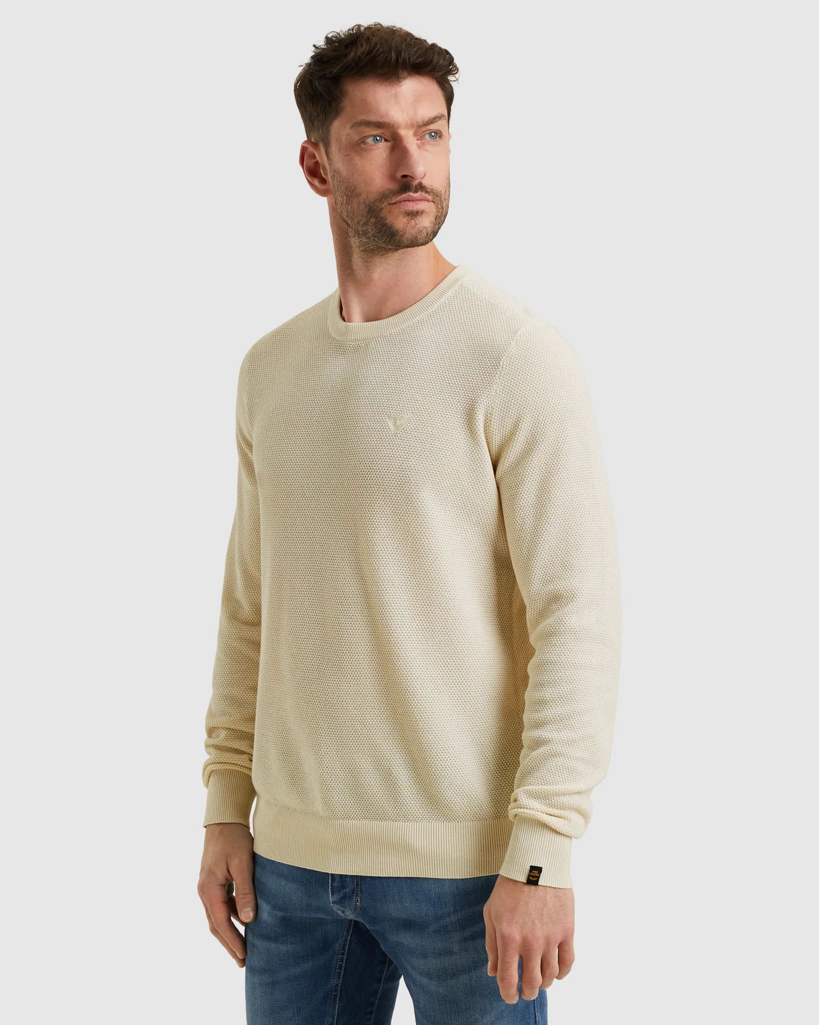 PME Legend Trui O-hals Wit 106994-001-XL