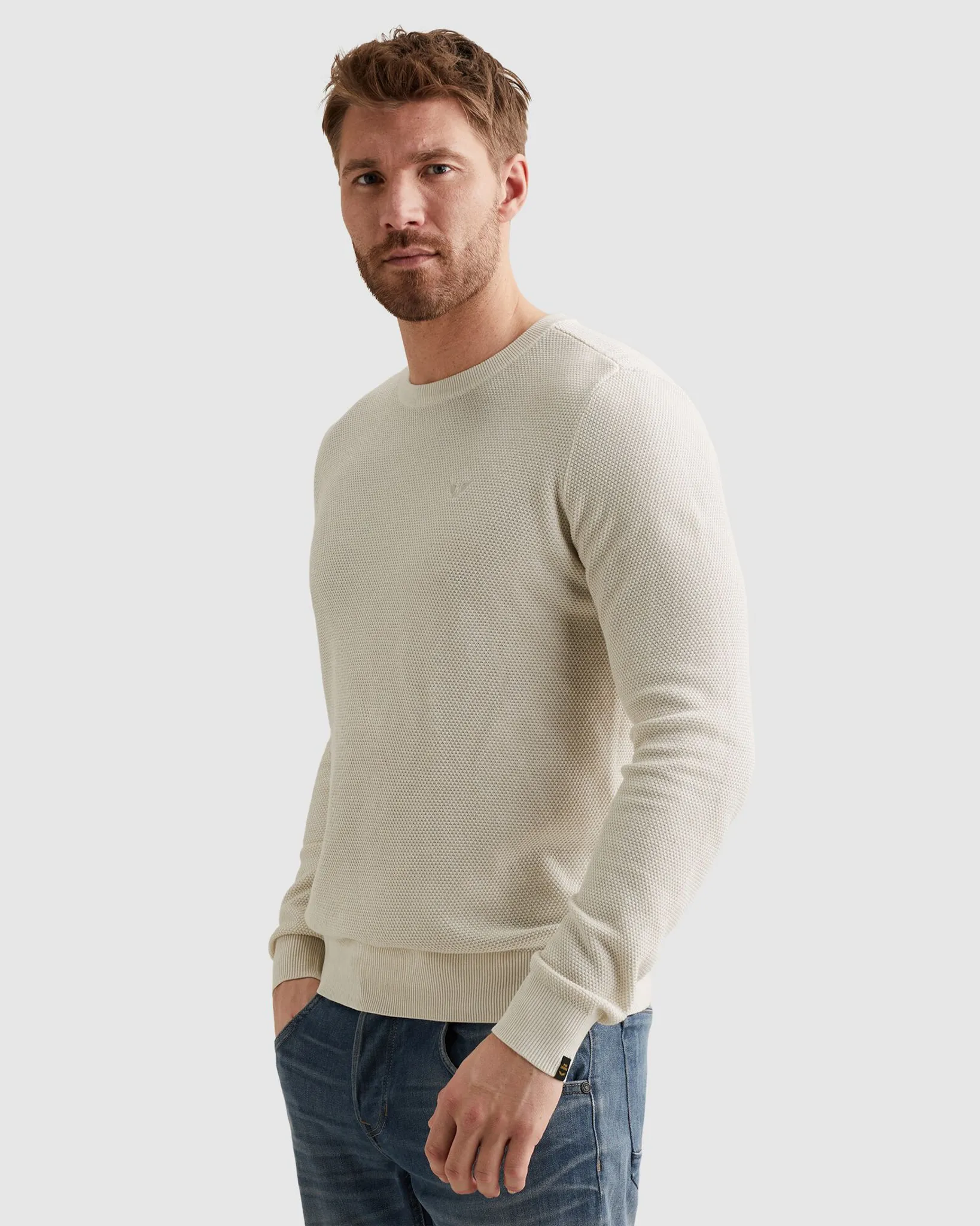 PME Legend Trui O-hals Wit 106994-001-XL