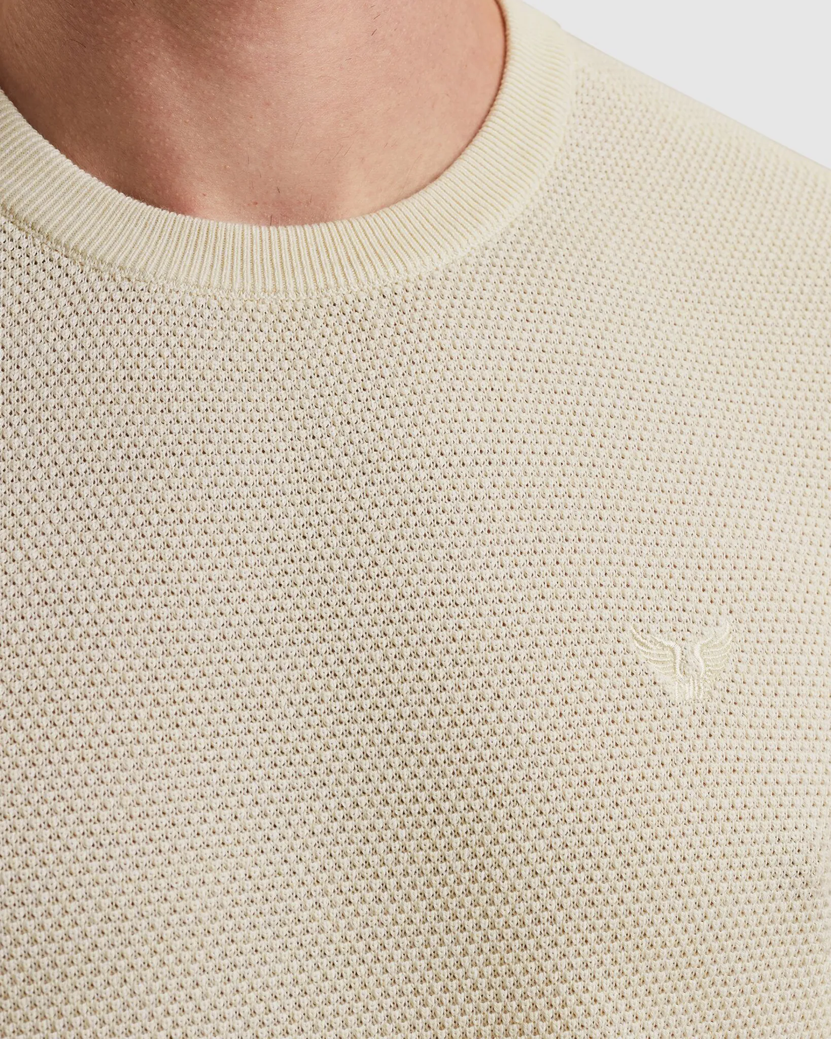 PME Legend Trui O-hals Wit 106994-001-XL