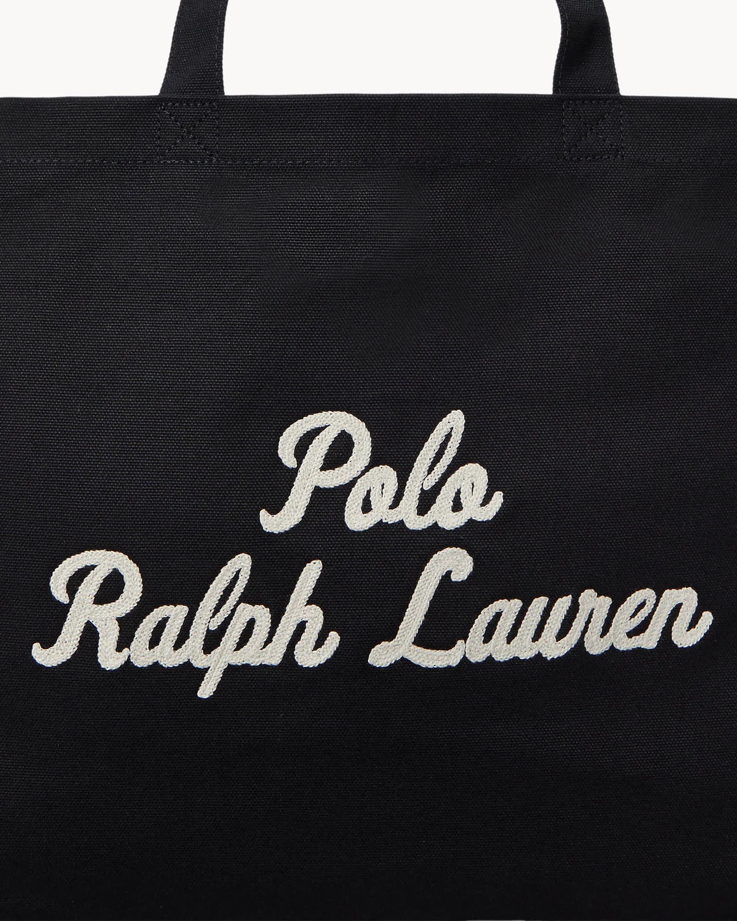 Polo Ralph Lauren Canvas Tote Bag Zwart 107102-001-0