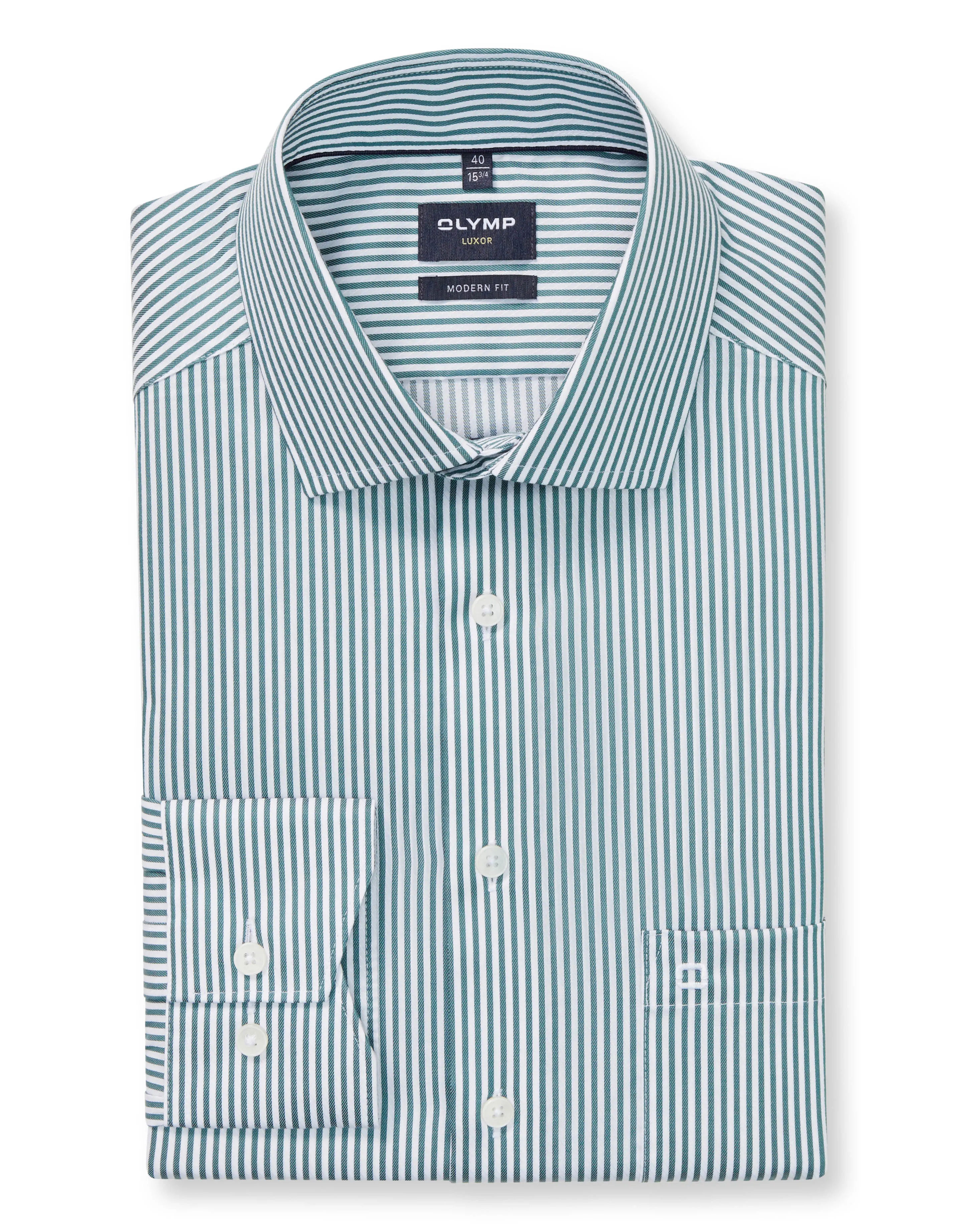 OLYMP Overhemd LM Groen 107132-001-39