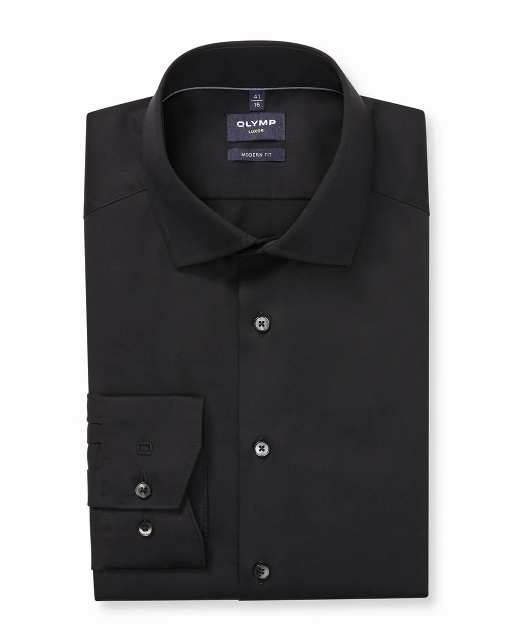 OLYMP Overhemd LM Zwart 107133-001-39