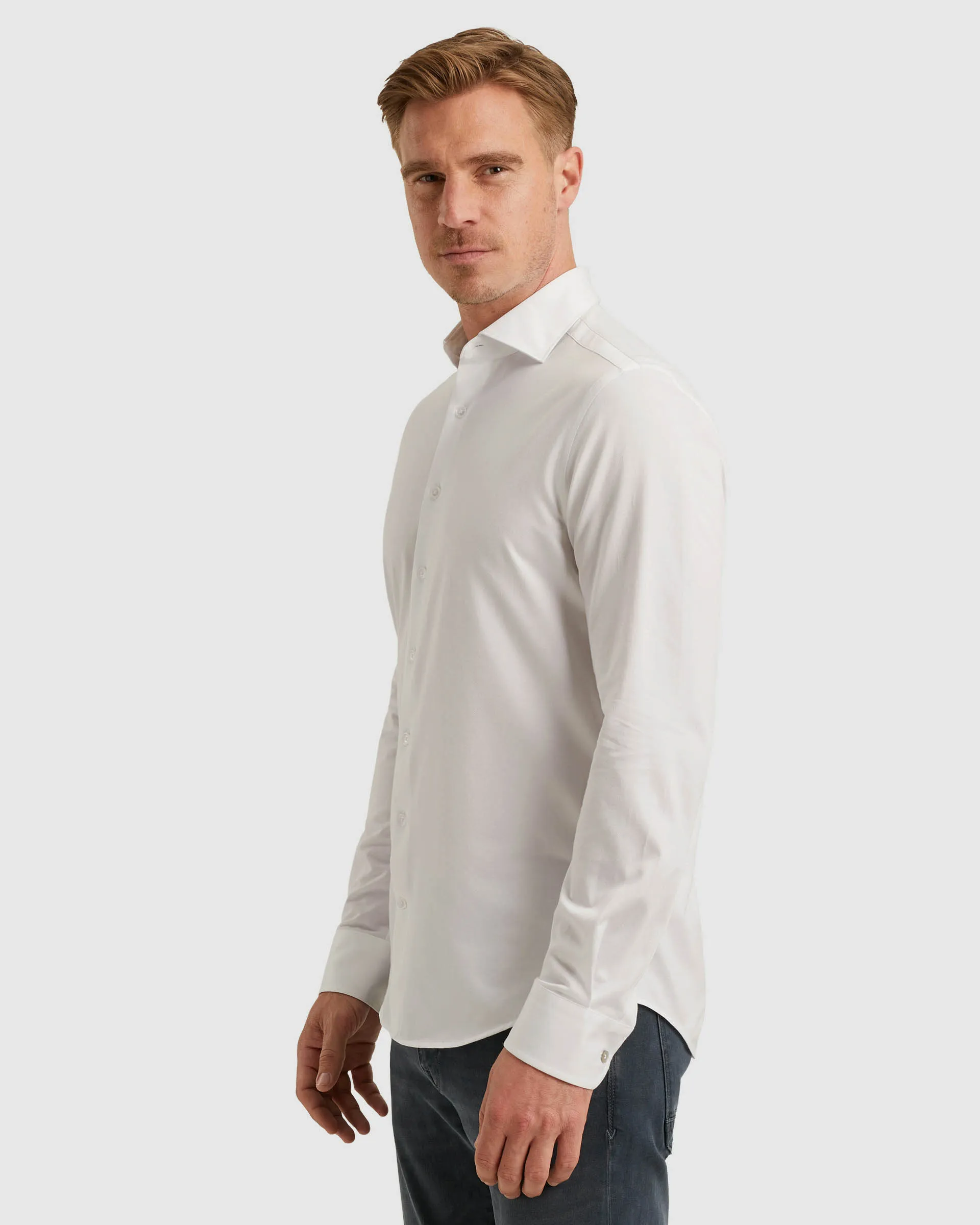 Vanguard Casual Overhemd LM Wit 107154-001-M