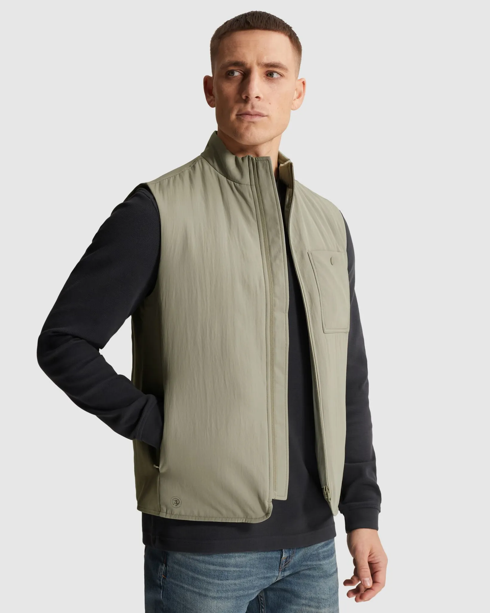 Cast Iron Bodywarmer Groen 107283-001-L