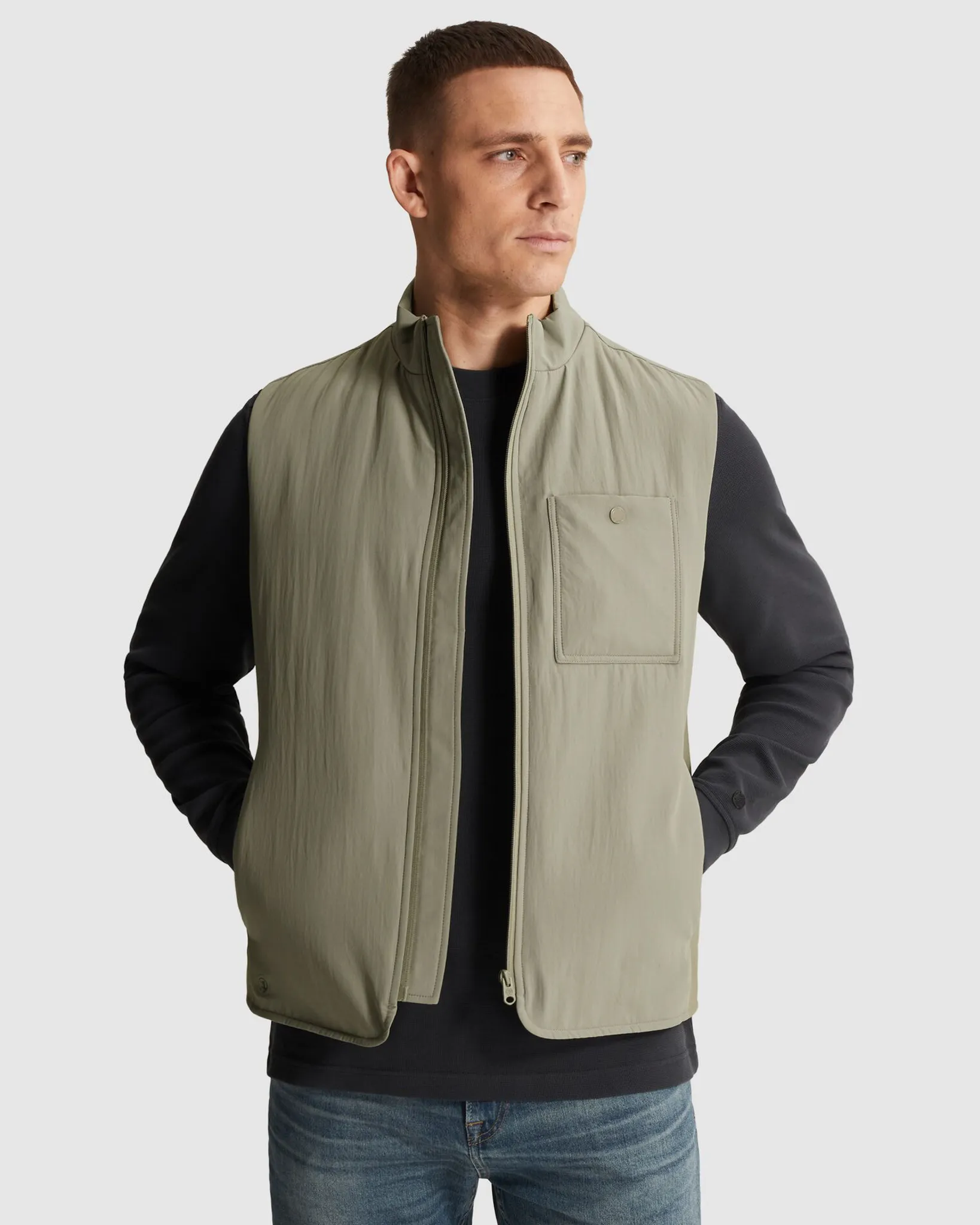 Cast Iron Bodywarmer Groen 107283-001-L