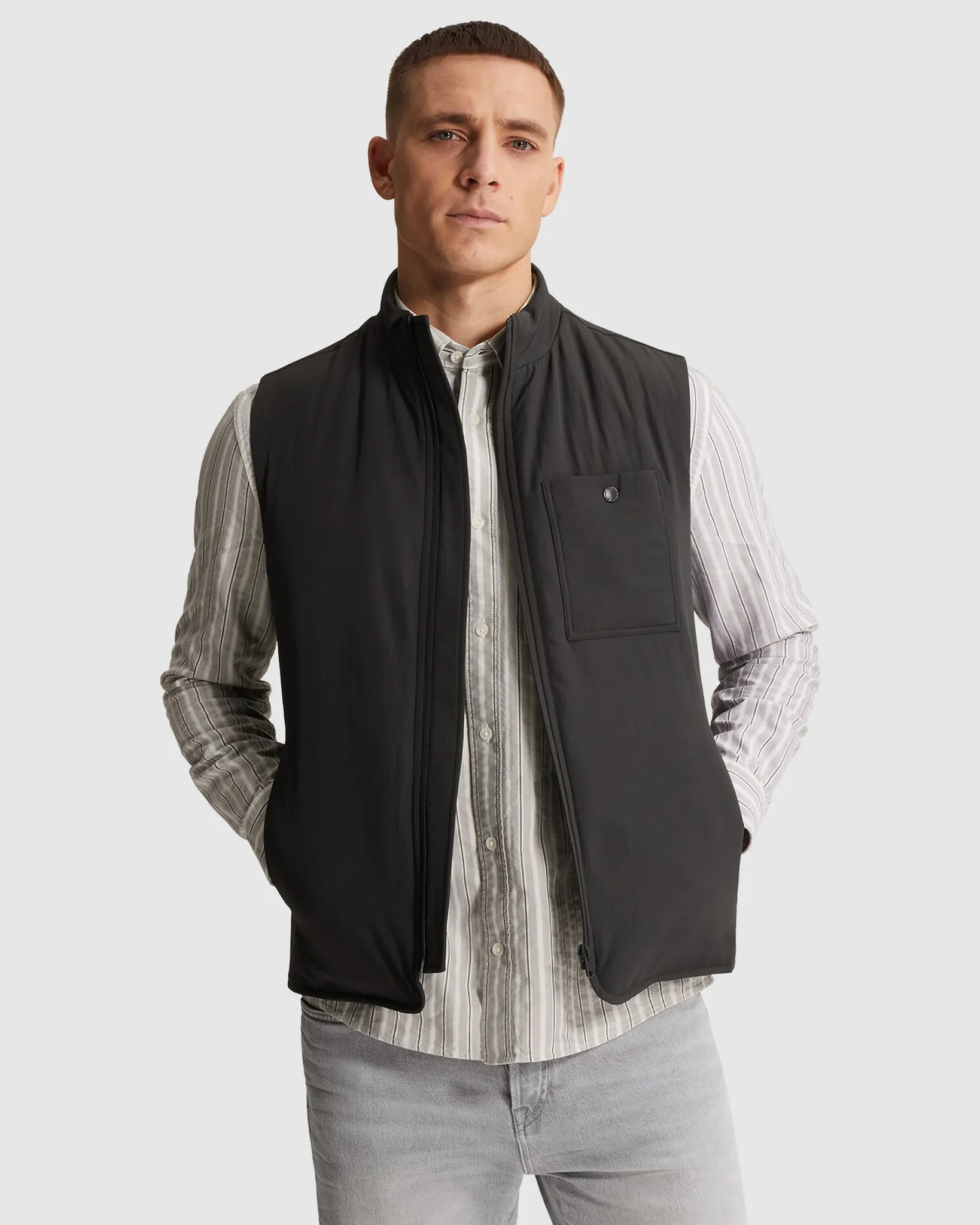 Cast Iron Bodywarmer Zwart 107284-001-L