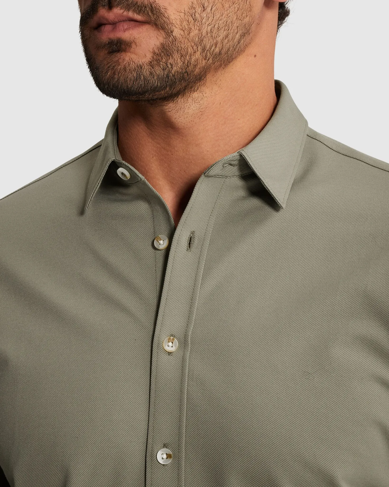 Cast Iron Casual Overhemd Groen 107288-001-L