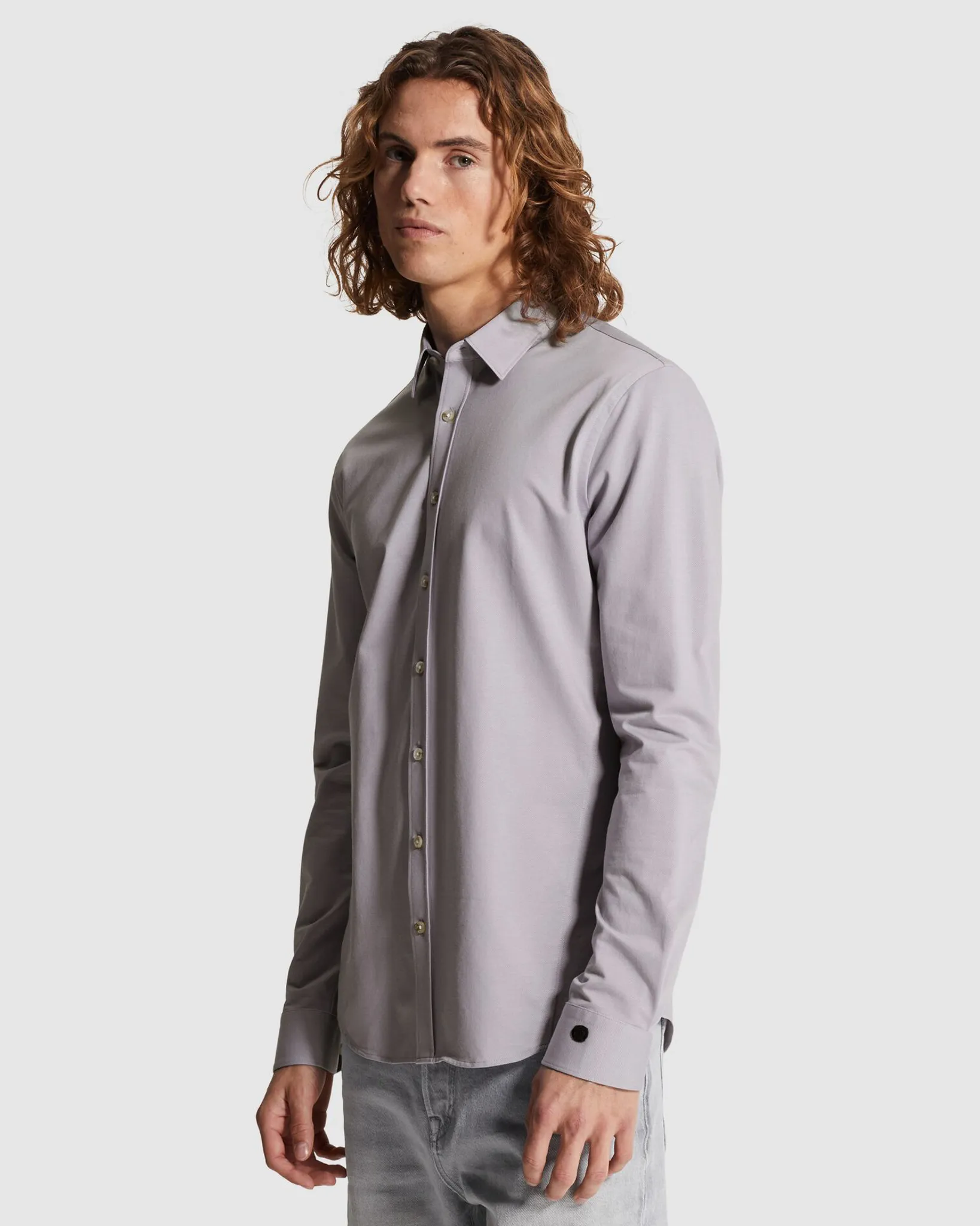 Cast Iron Casual Overhemd Licht blauw 107289-001-L