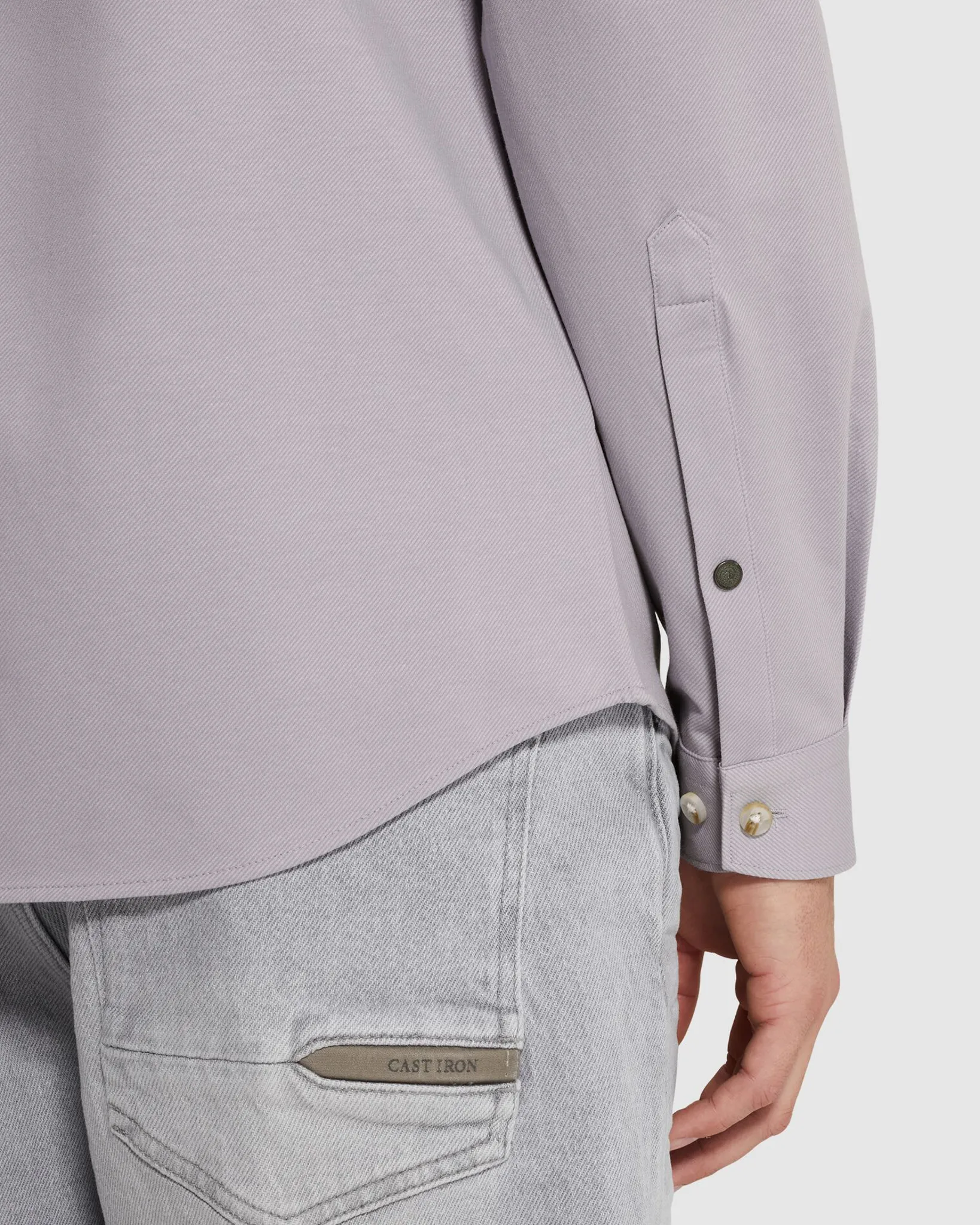 Cast Iron Casual Overhemd Licht blauw 107289-001-L