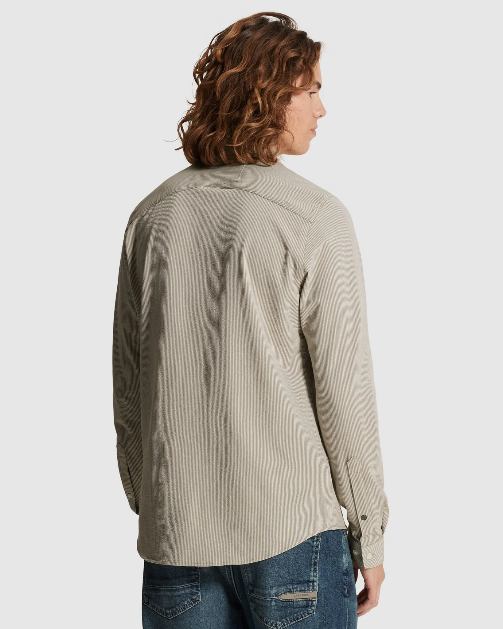 Cast Iron Casual Overhemd LM Grijs 107290-001-L