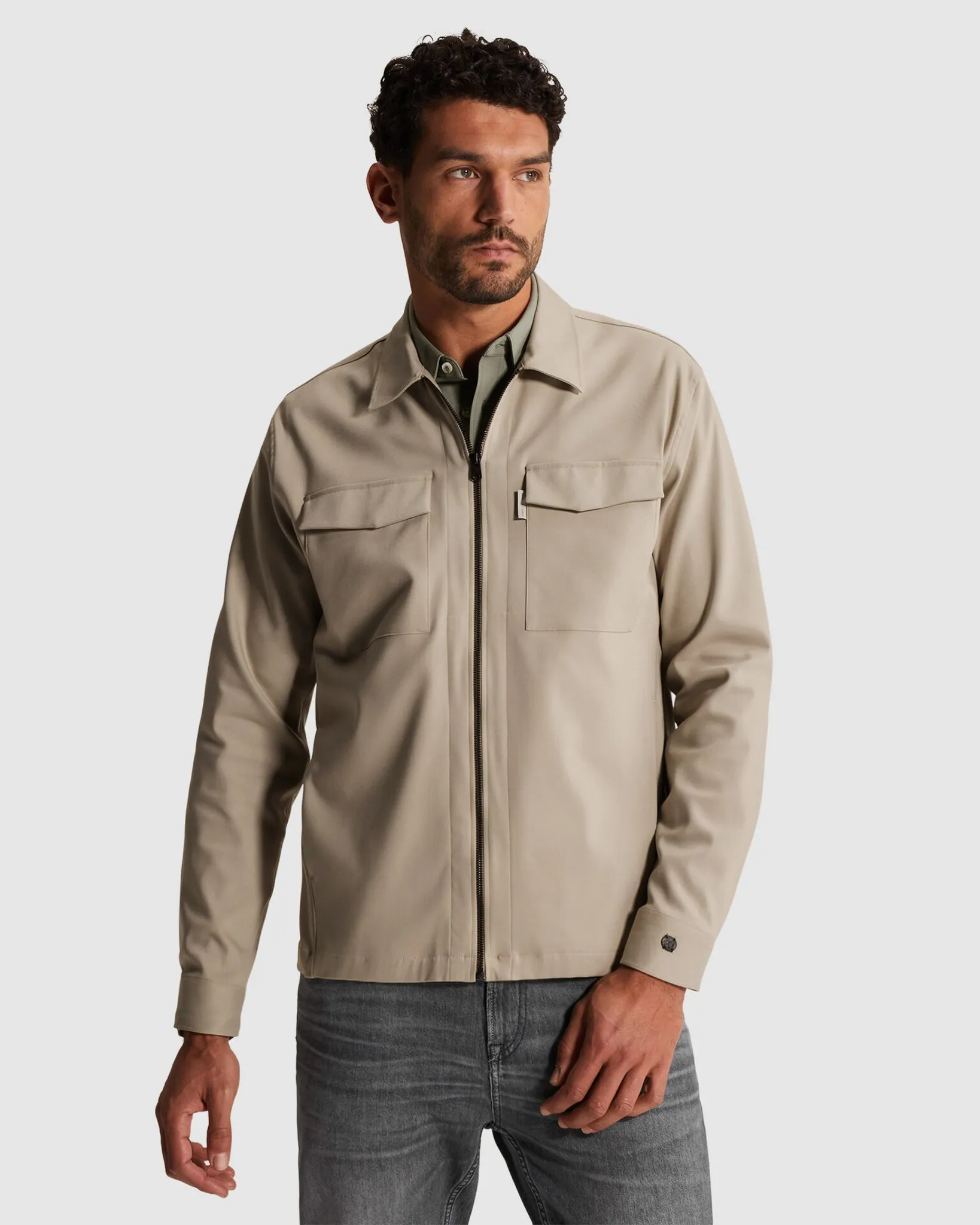 Cast Iron Overshirt Grijs 107291-001-L